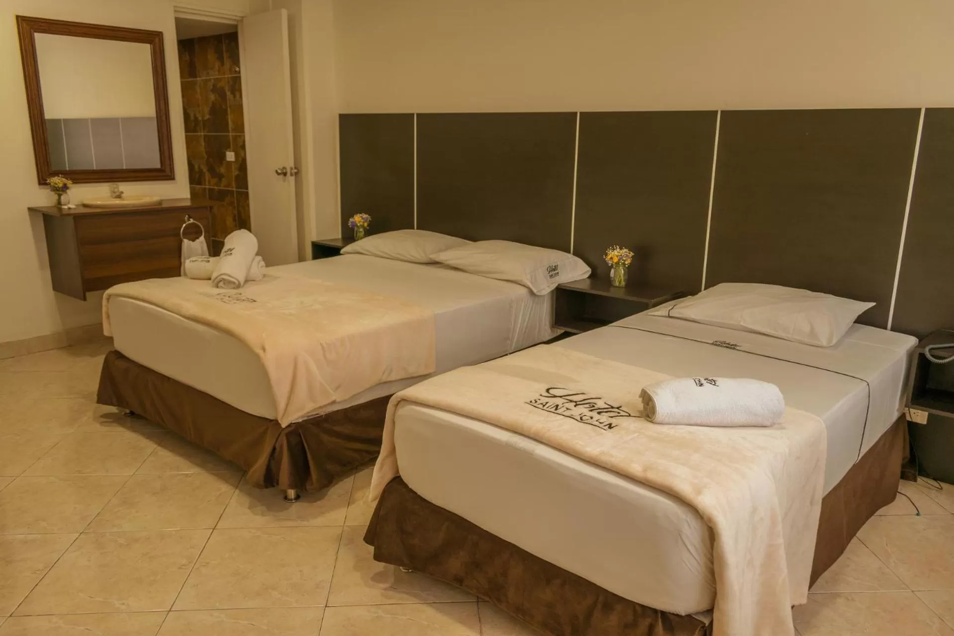 Bed in Hotel Saint John