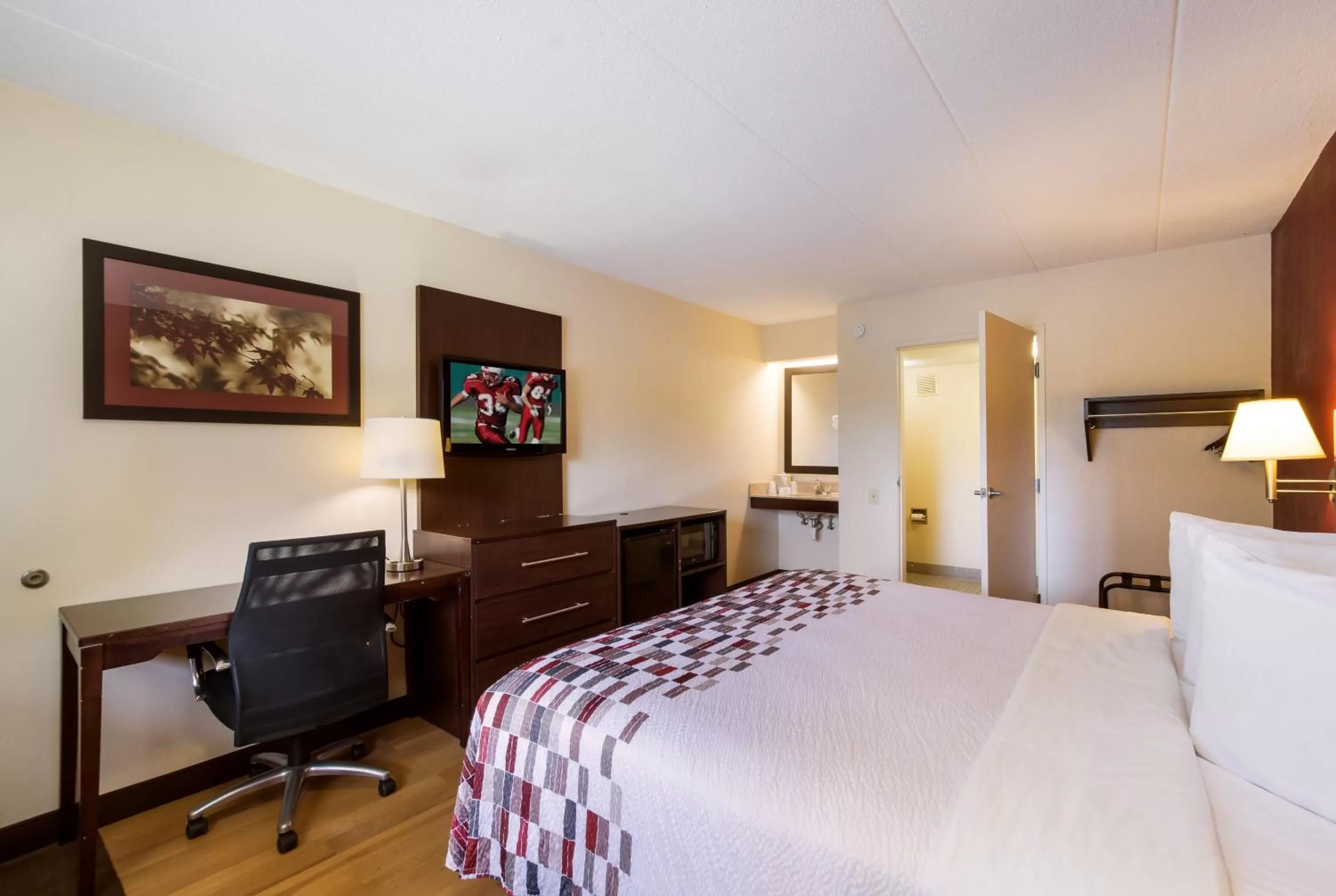 Photo of the whole room, Bed in Red Roof Inn Kalamazoo East – Expo Center