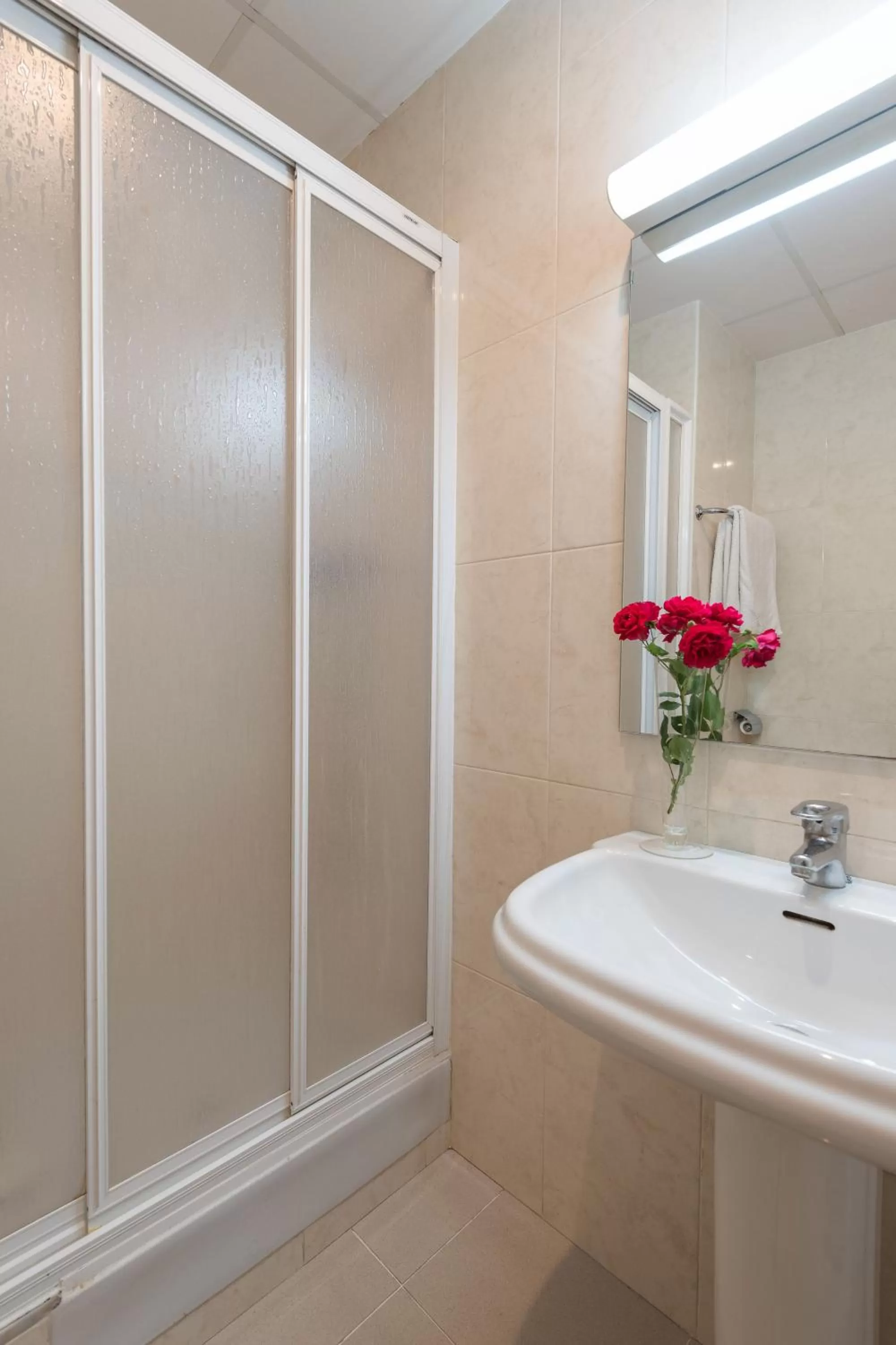 Shower in Hostal Buenos Aires