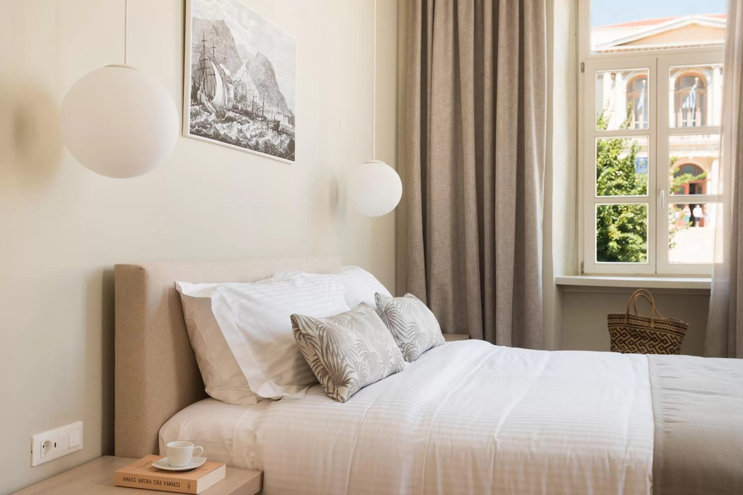 Nearby landmark, Bed in SYROS SOUL LUXURY SUITES