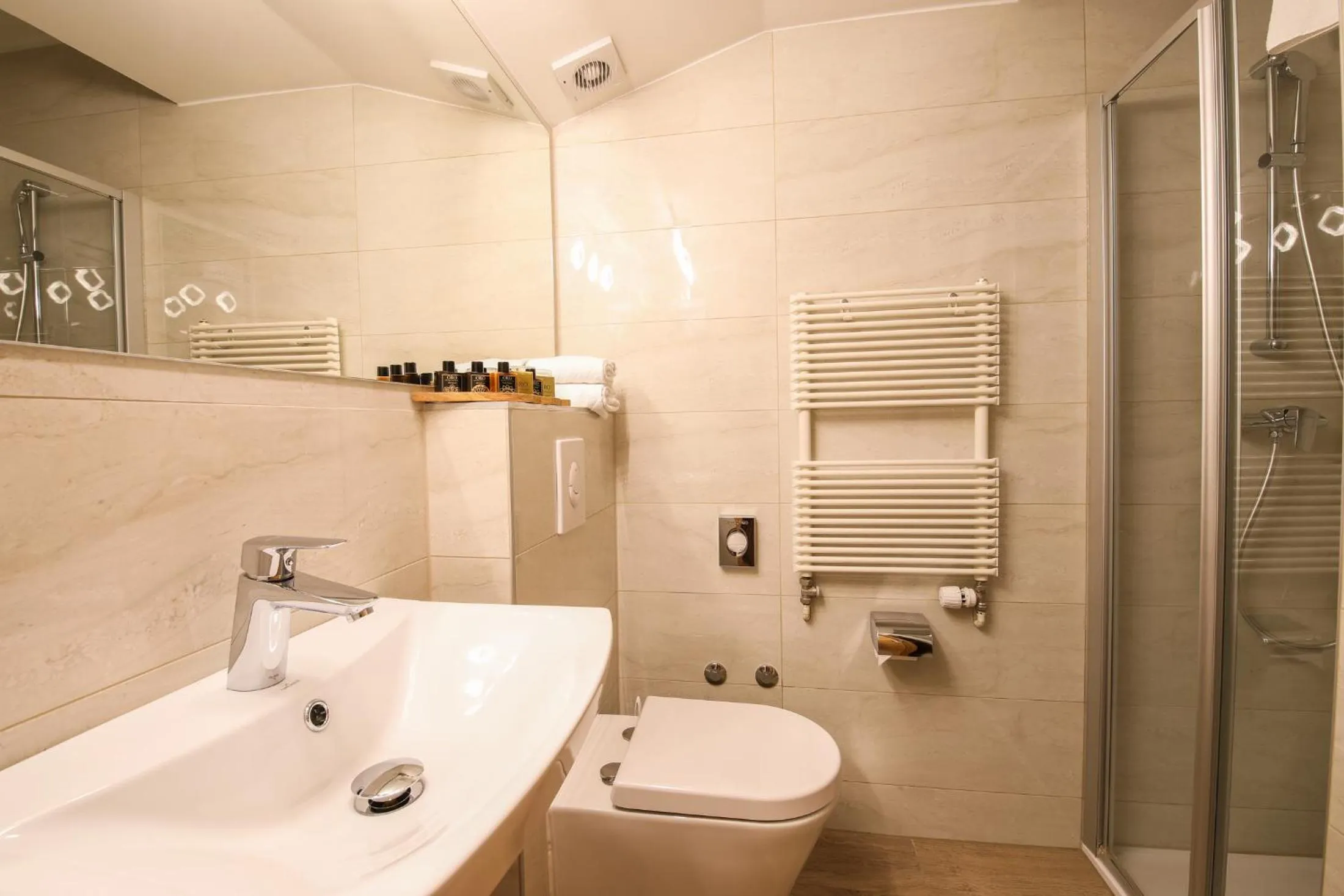 Shower in Hotel Evropa