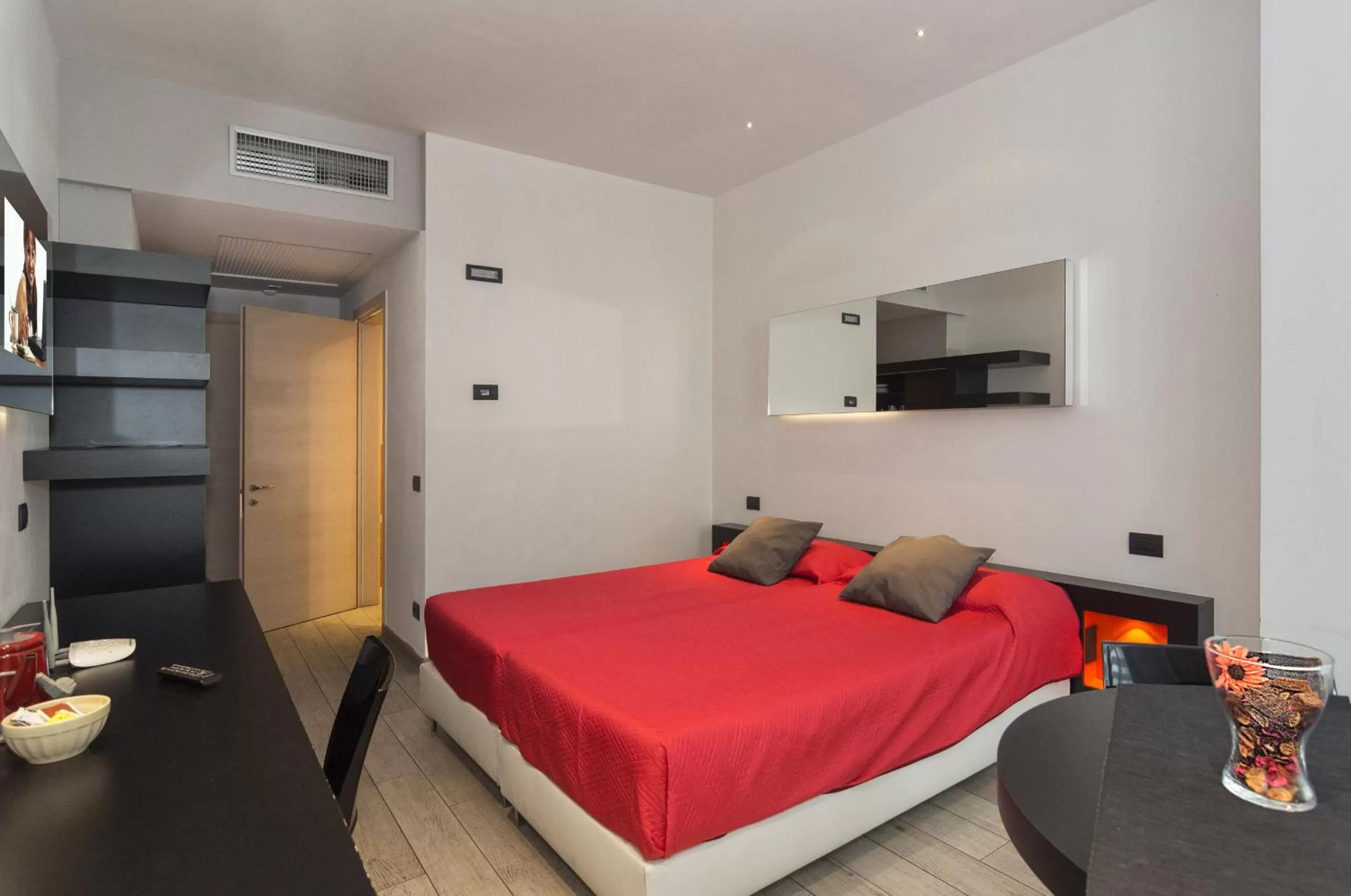 Bed in Blue Shades Hotel