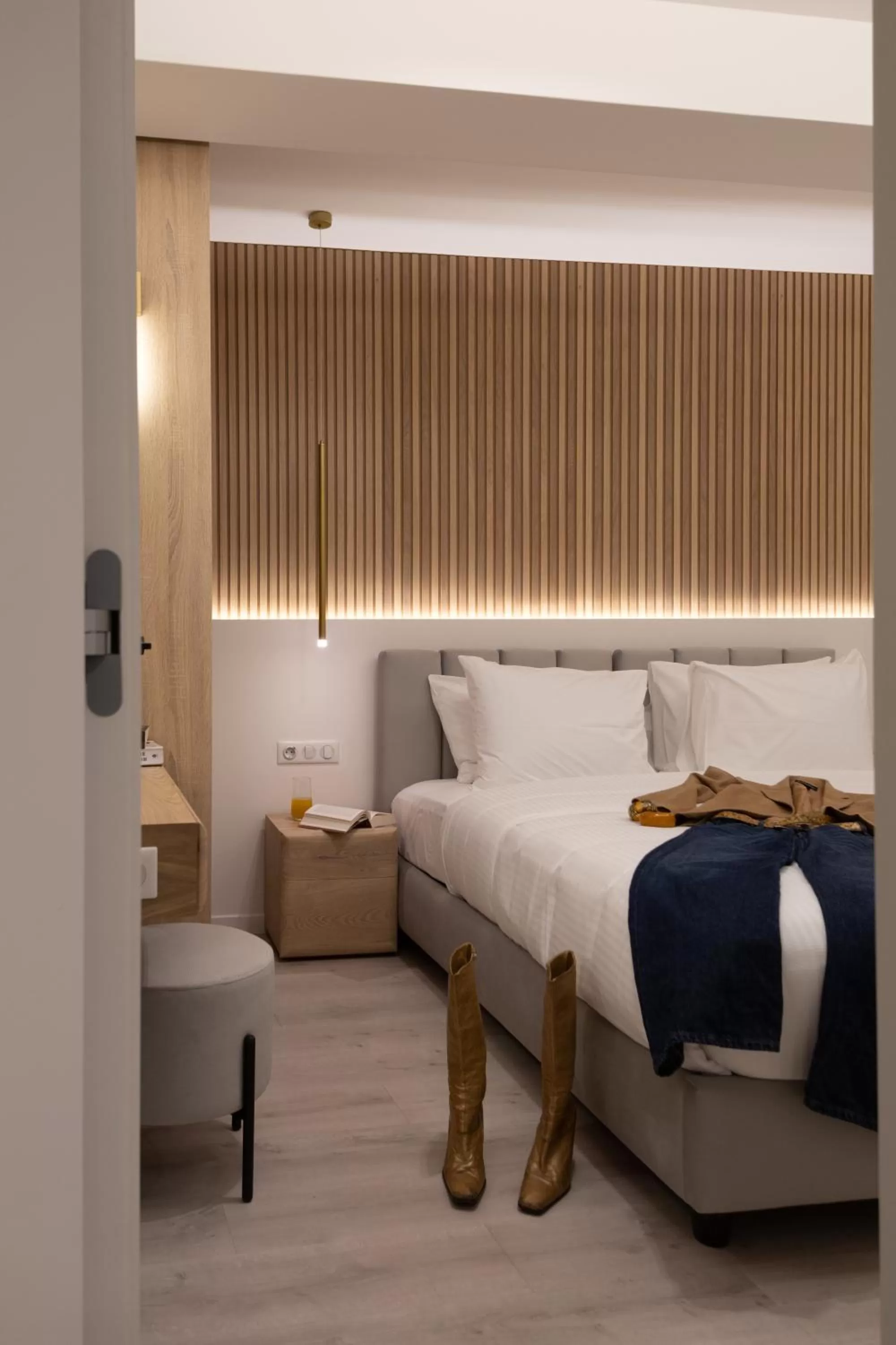 Bed in Incanto Boutique Suites - Neos Kosmos