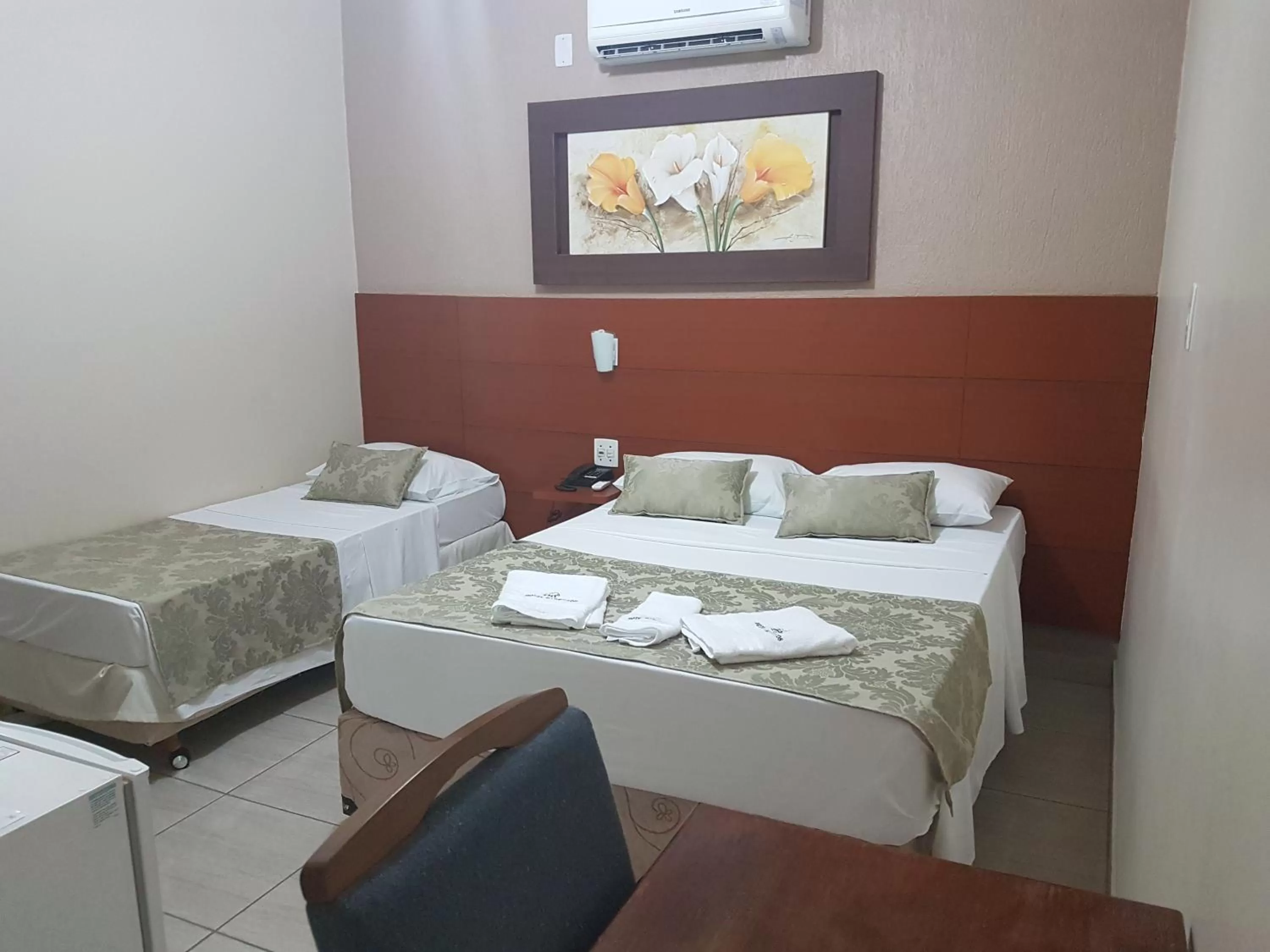 Bed in Hotel Barretos