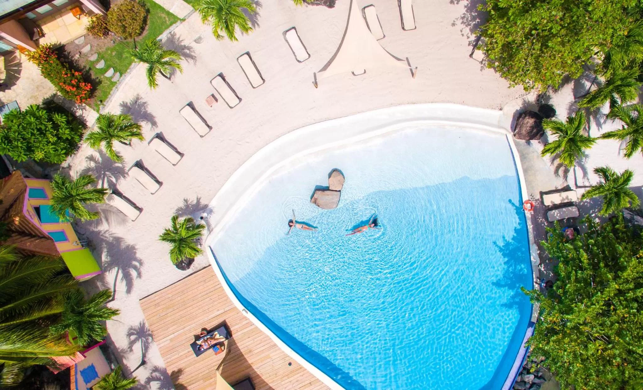 Pool view in True Blue Bay Resort