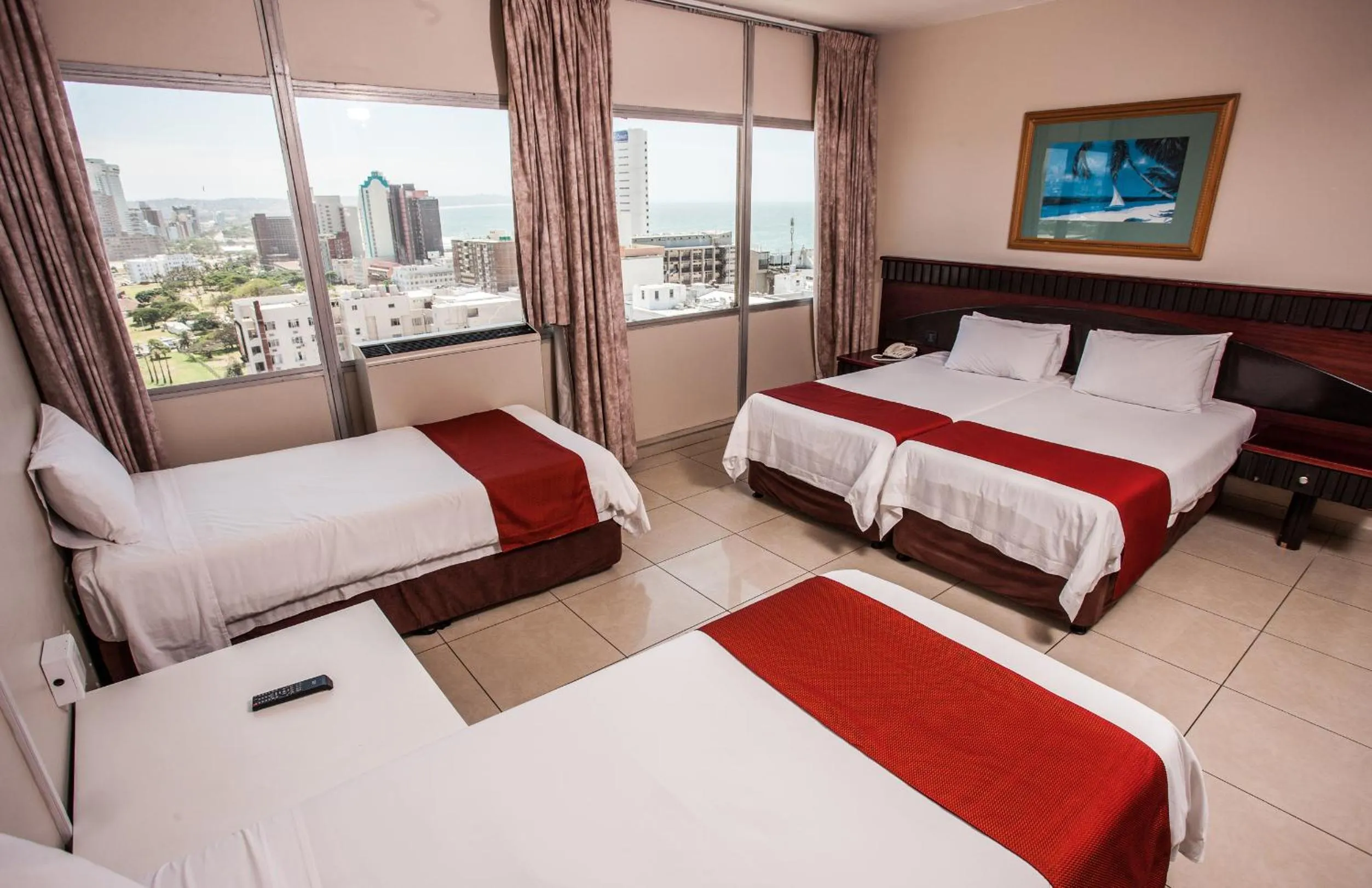 Bed in Coastlands Durban Self Catering Holiday Apartments