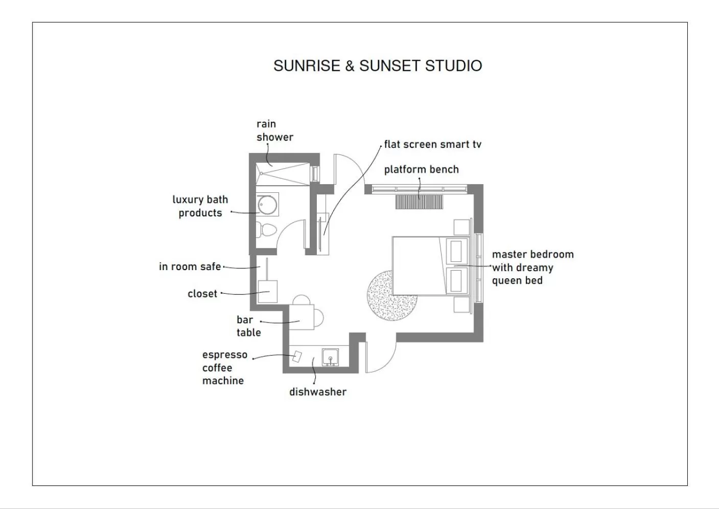 Bedroom in 1818 Meridian House Apartments and Suites by Eskape Collection
