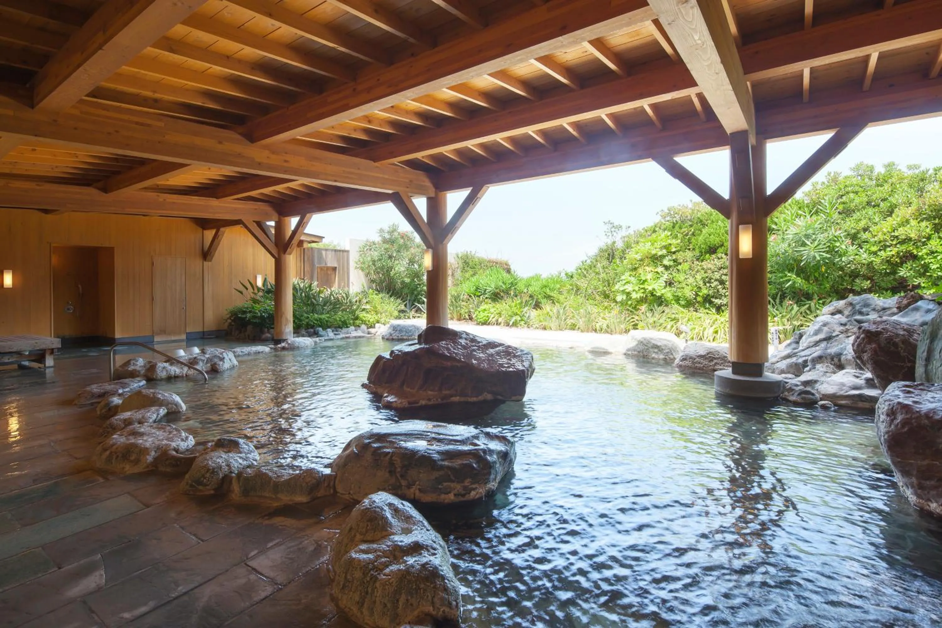 Hot Spring Bath in Hotel Izukyu