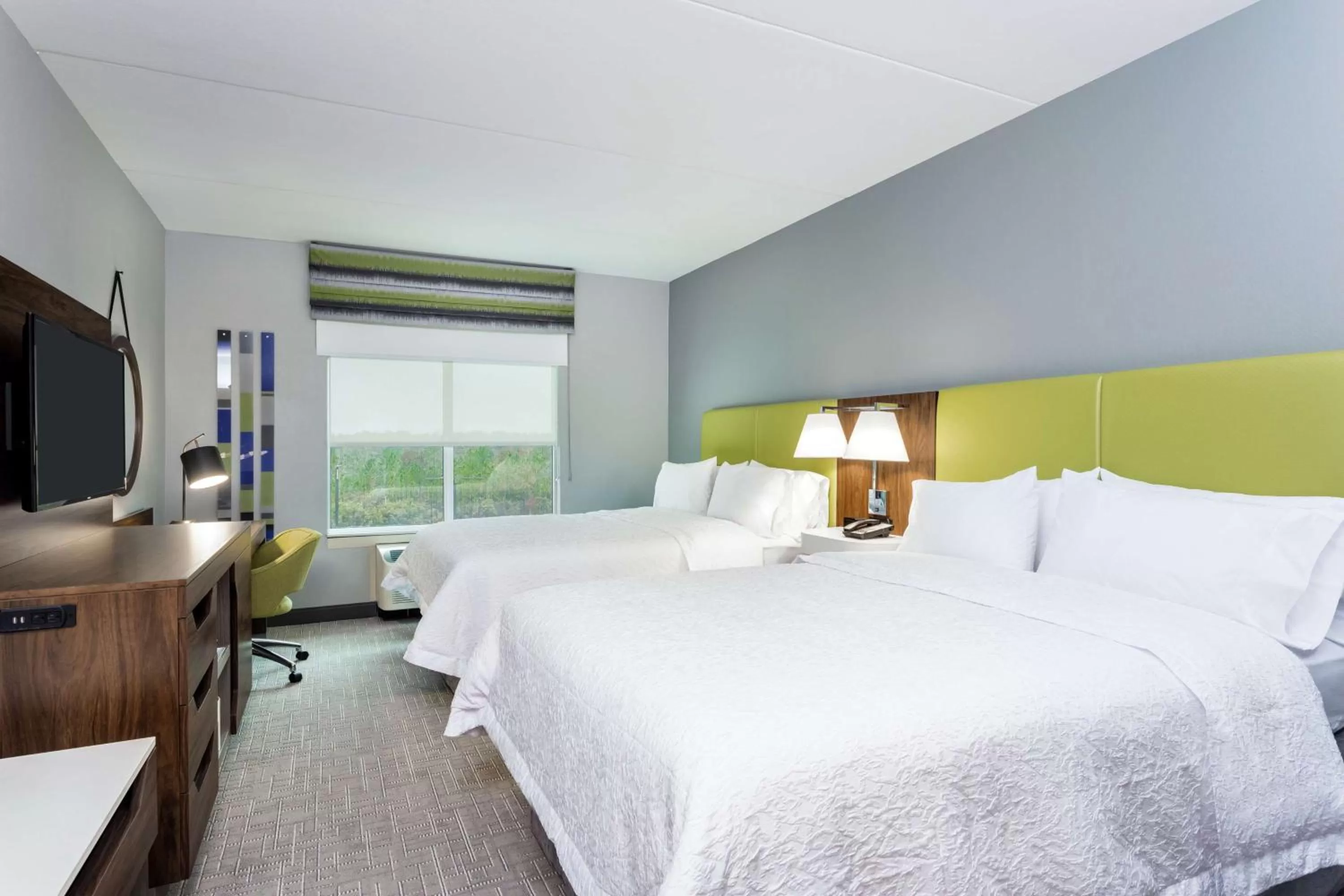 Queen Room with Two Queen Beds - Mobility/Hearing Accessible in Hampton Inn & Suites Saraland Mobile
