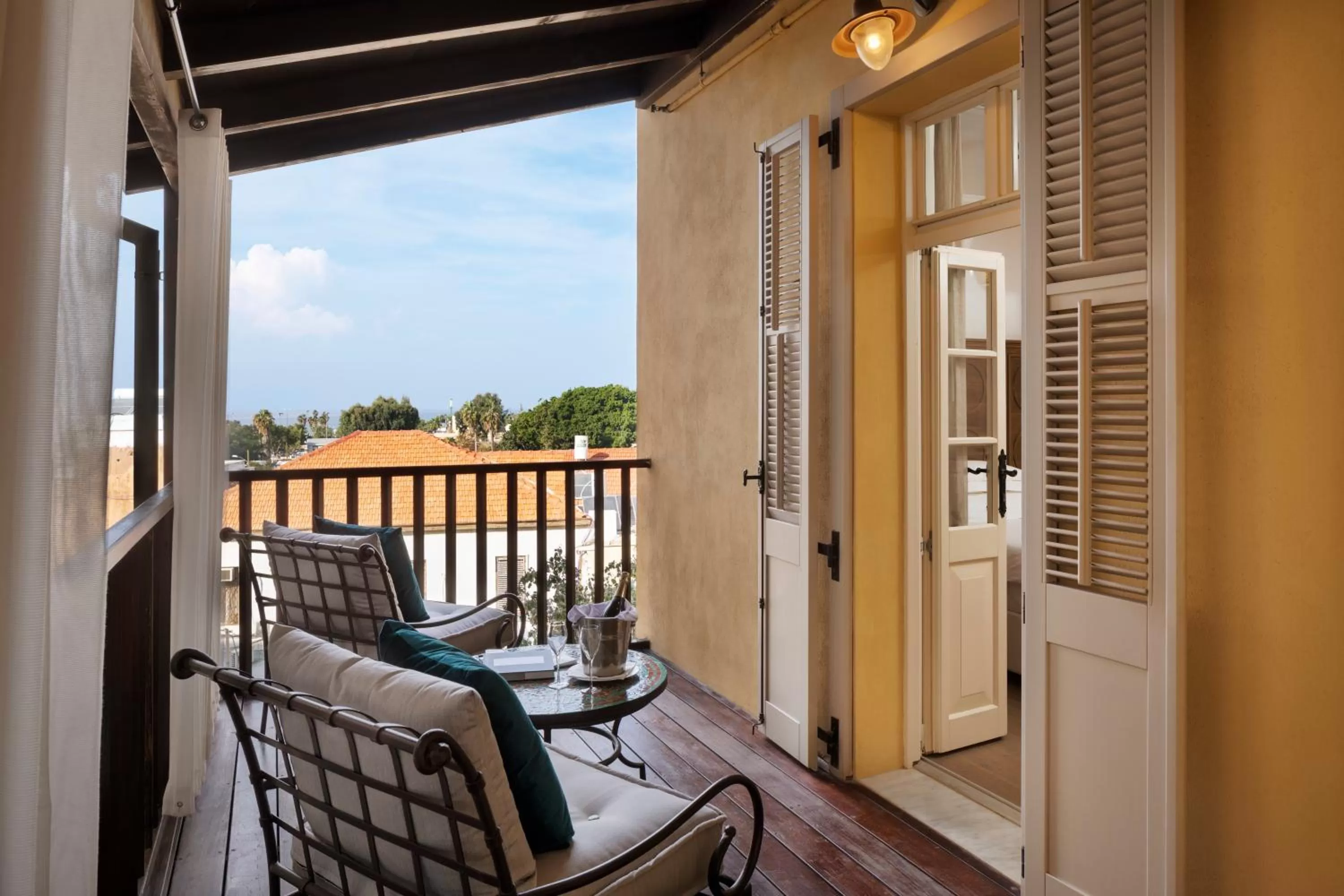 Balcony/Terrace in The Drisco Hotel Tel Aviv - Relais & Châteaux - Adults Only