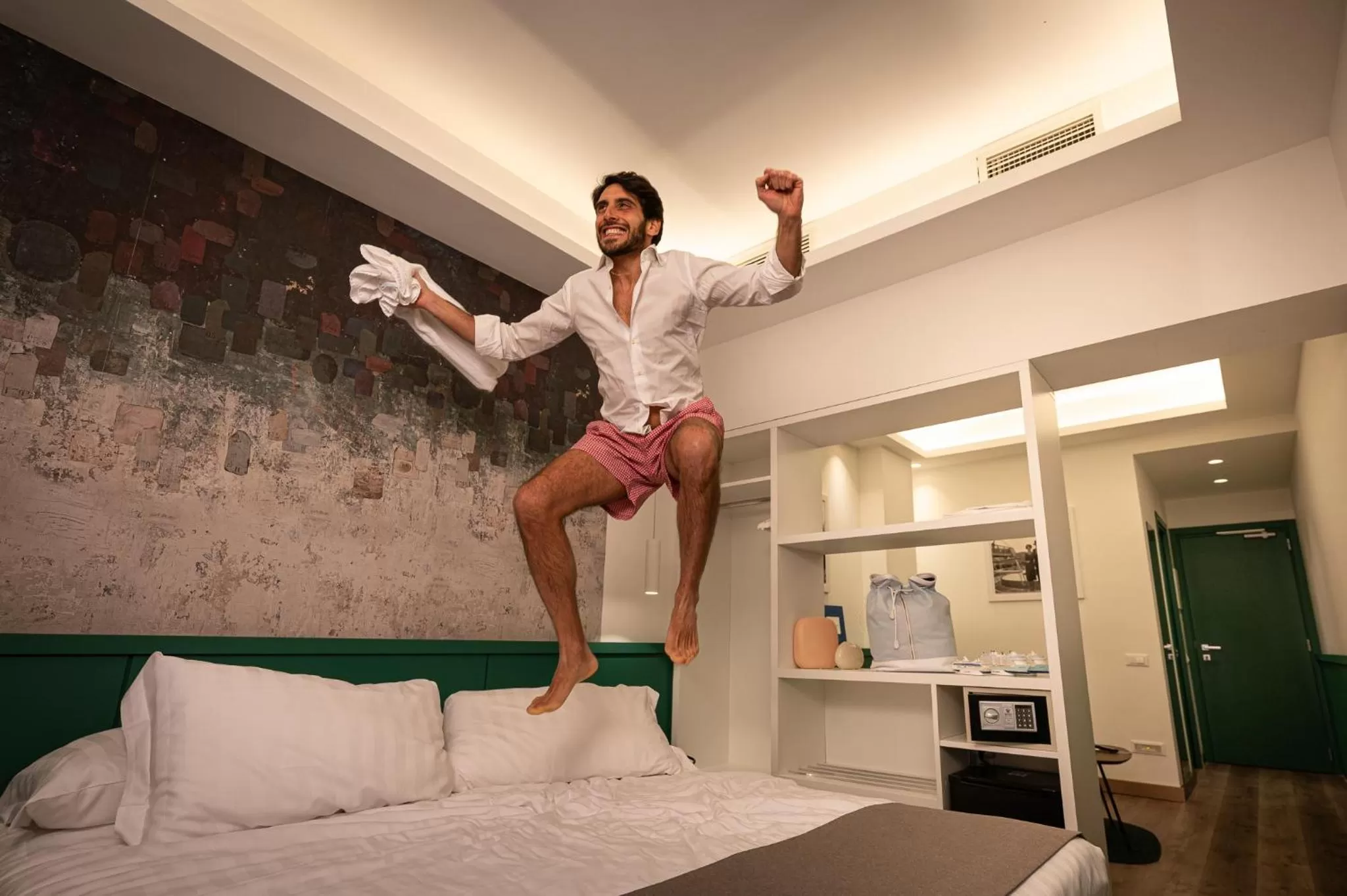 Bed in Smart Hotel Napoli