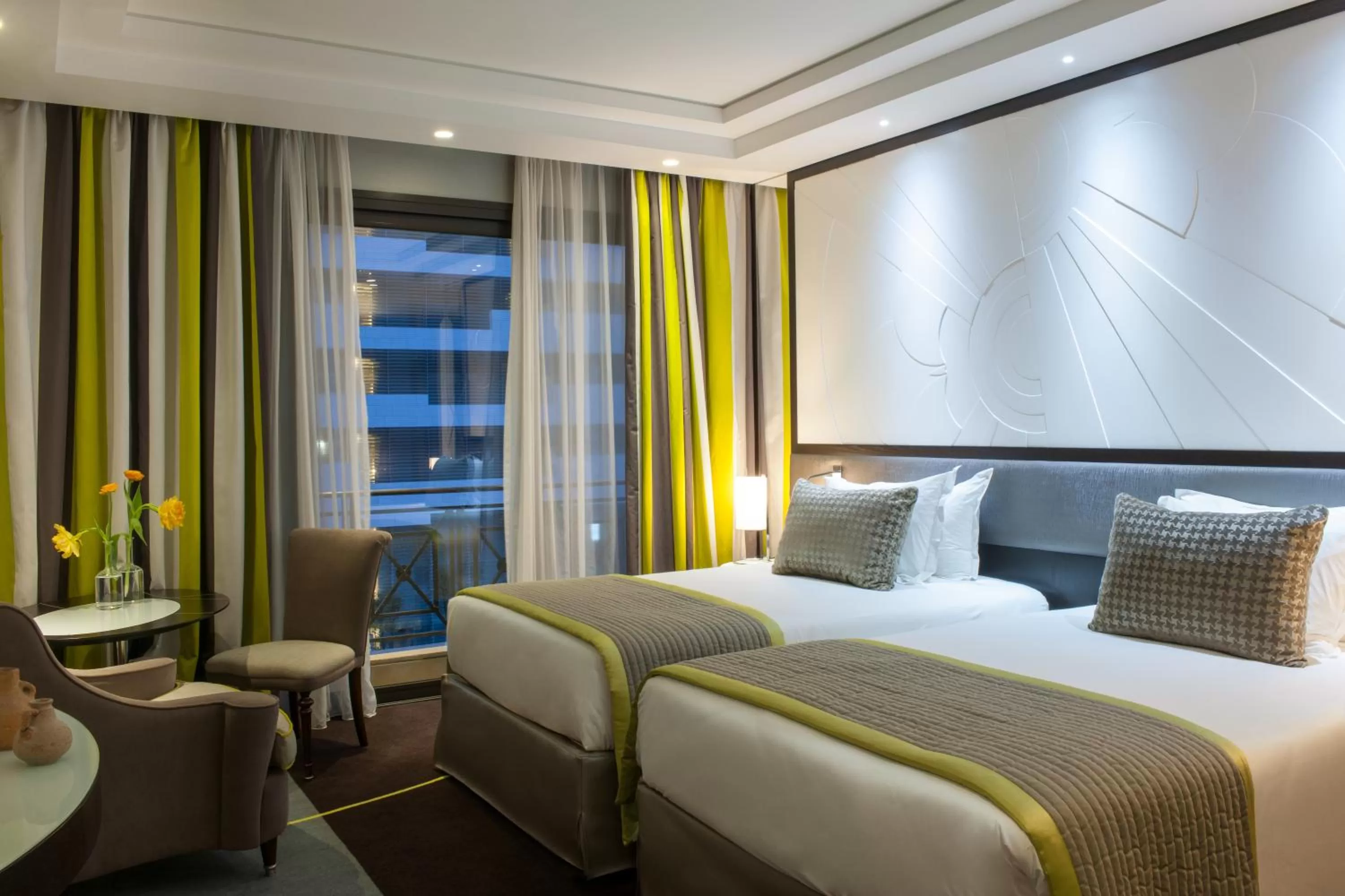 Photo of the whole room, Bed in Sofitel Beirut Le Gabriel