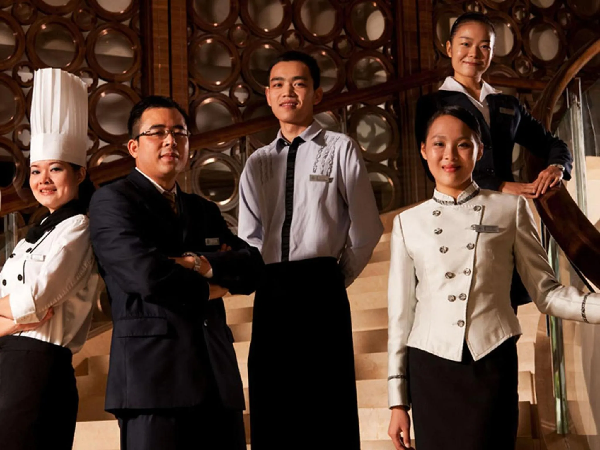 Staff in HJ International Hotel