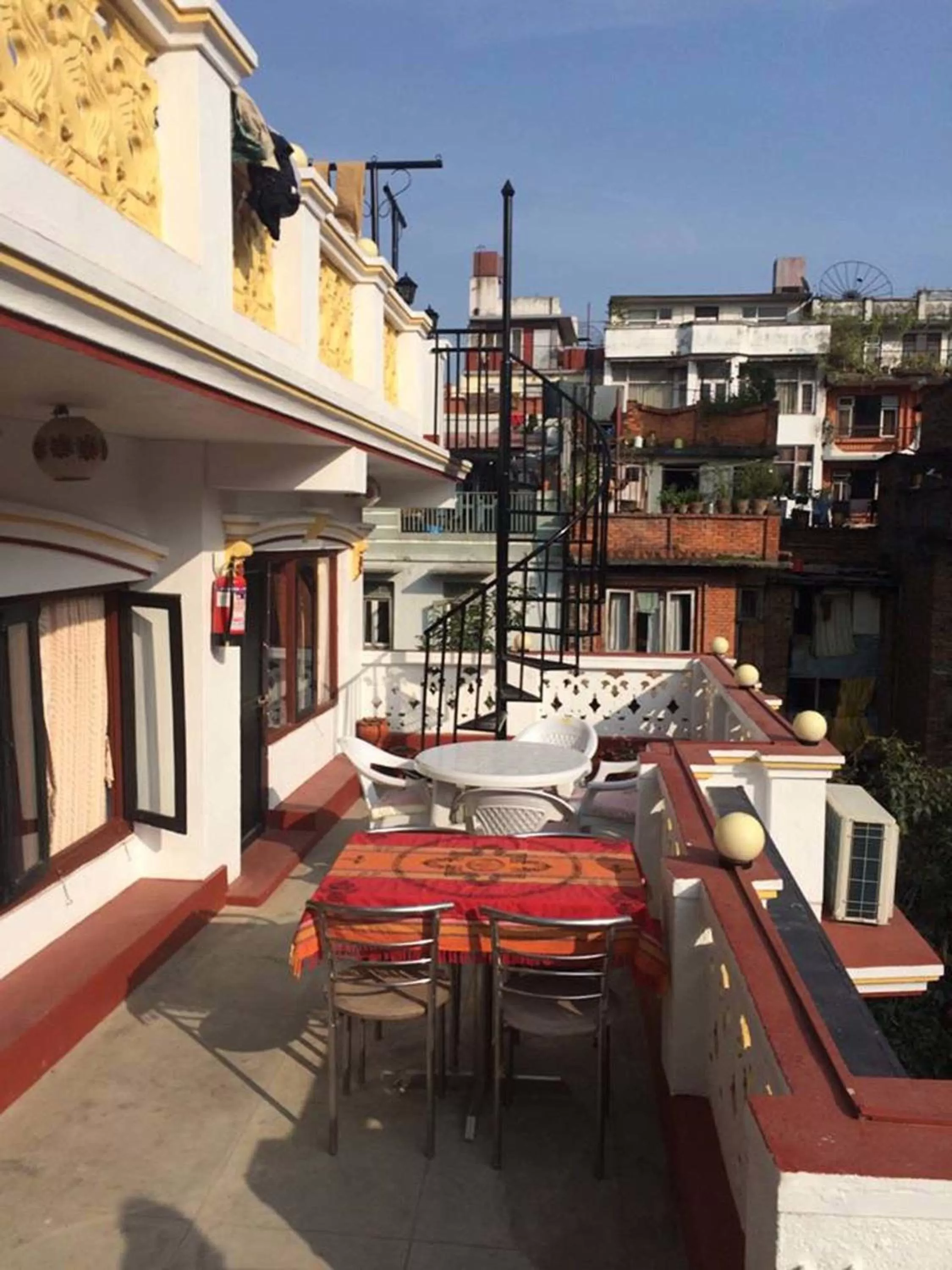 Balcony/Terrace in Kathmandu Boutique Hotel