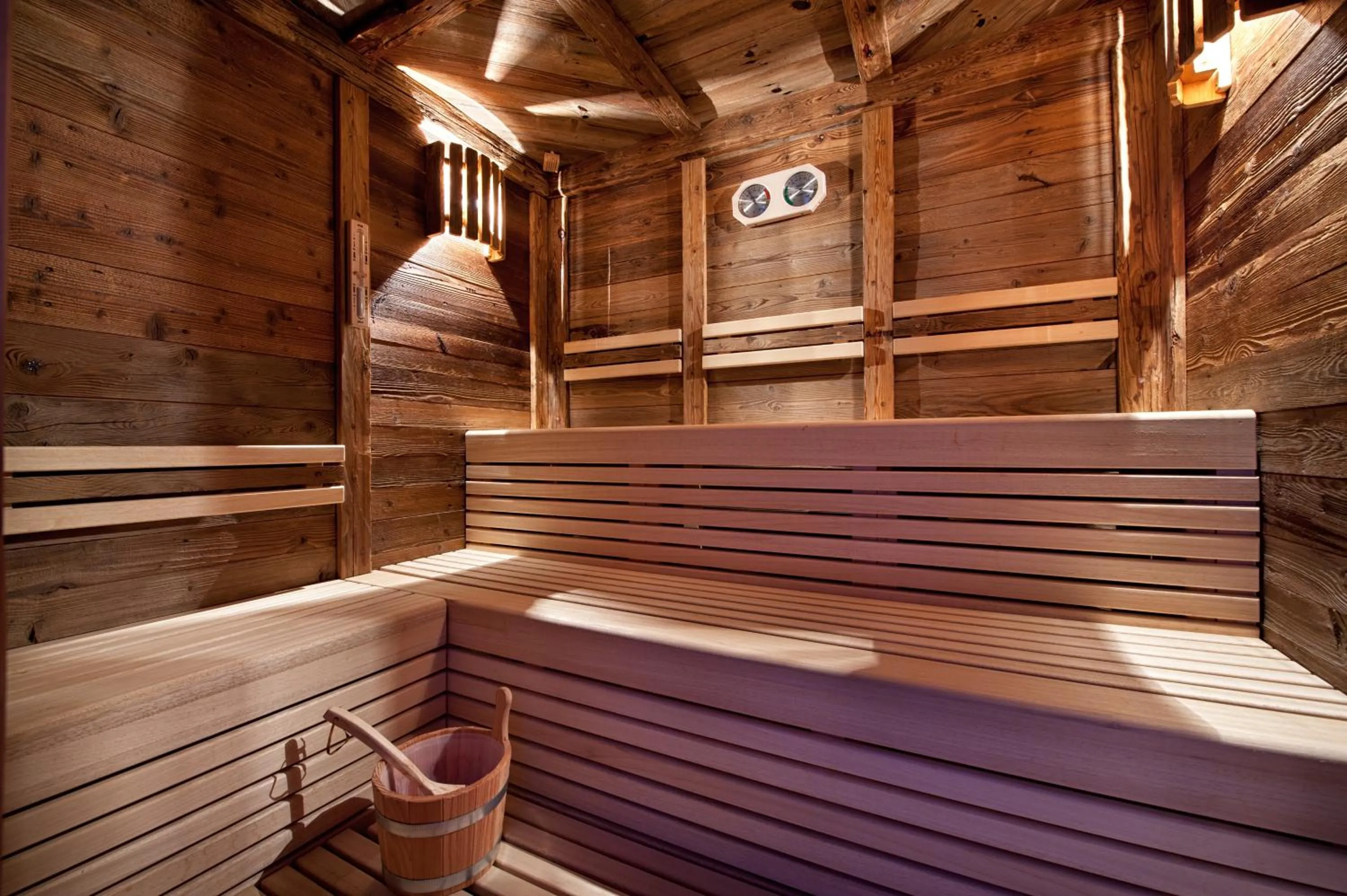 Sauna in Bivio Hotel Plaza