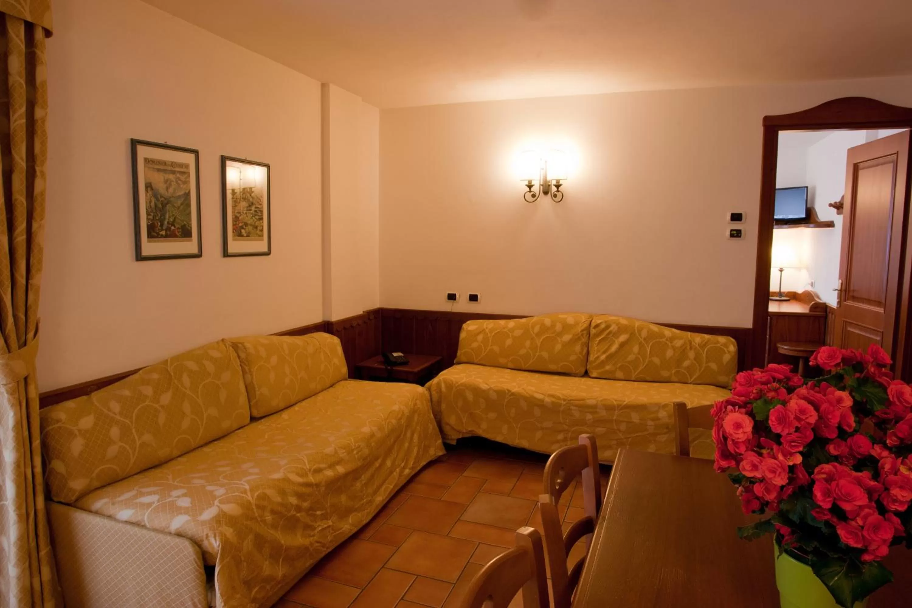 Living room in Residence Le Grand Chalet