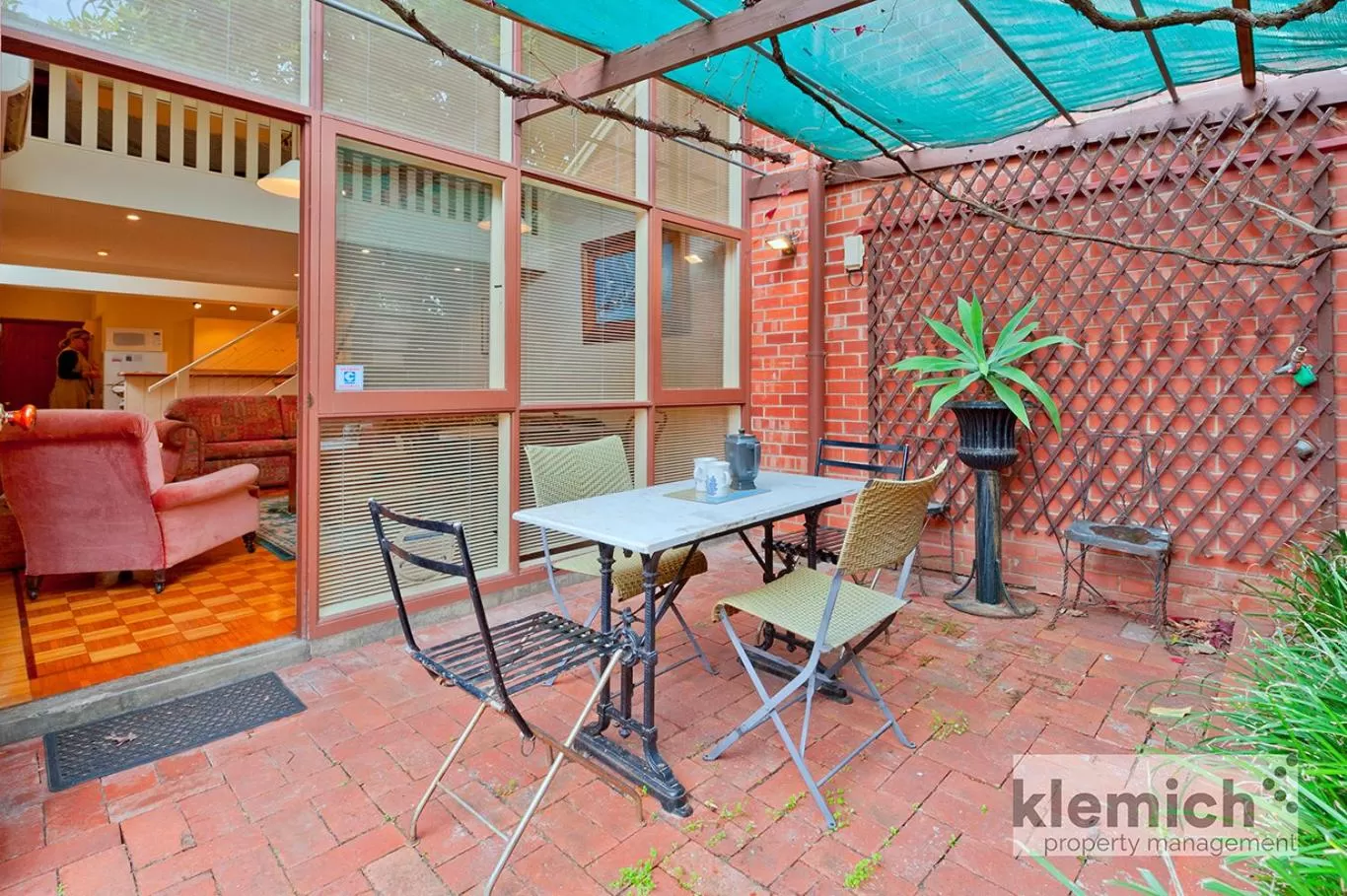 Inner courtyard view in North Adelaide Heritage Cottages & Apartments
