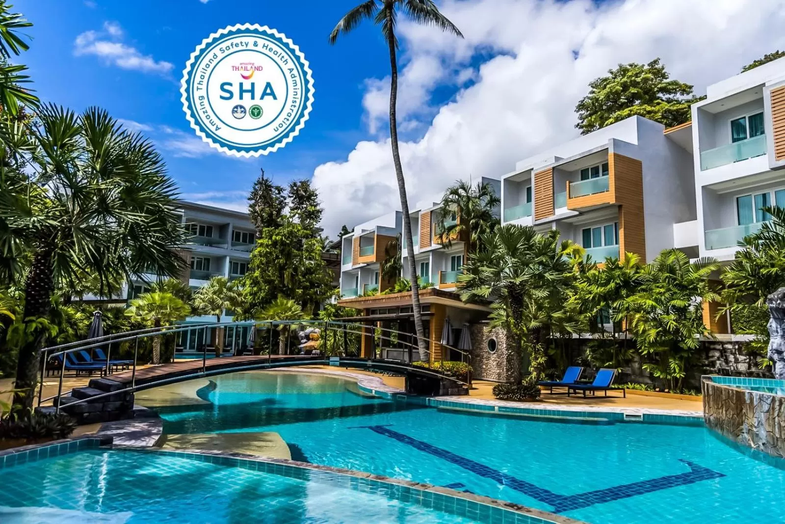 Pool view in The L Resort, Krabi