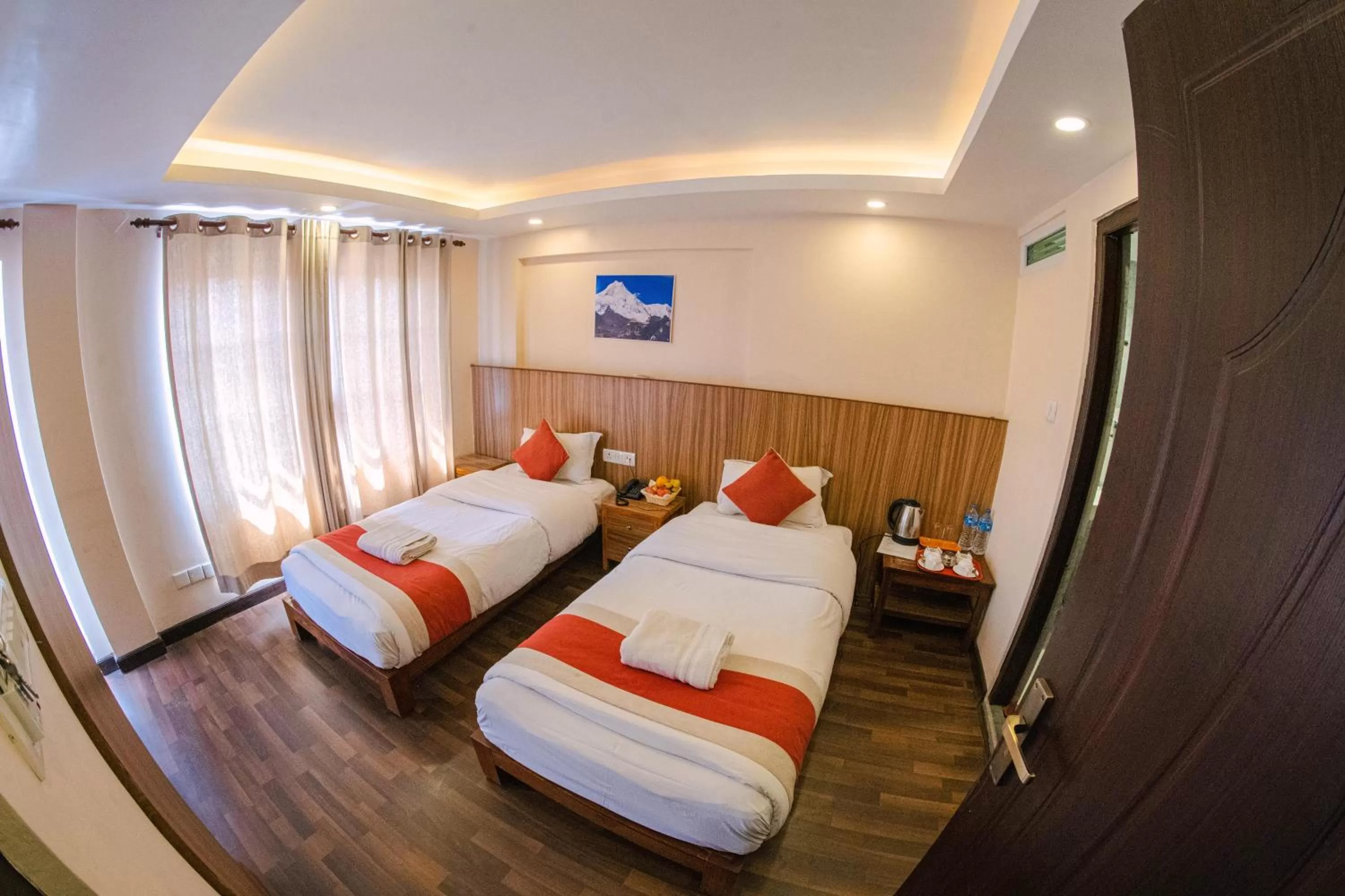 Bed in Hotel Chhimeki