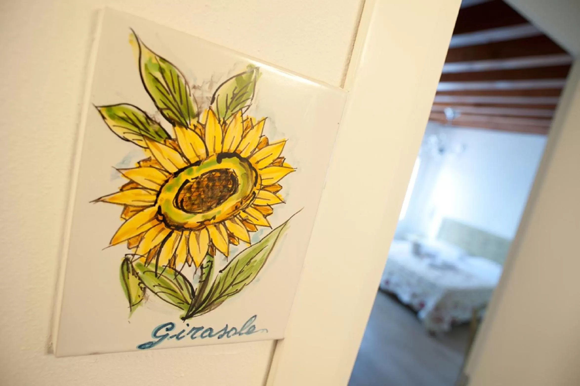 Decorative detail, Bed in Villa Myosotis