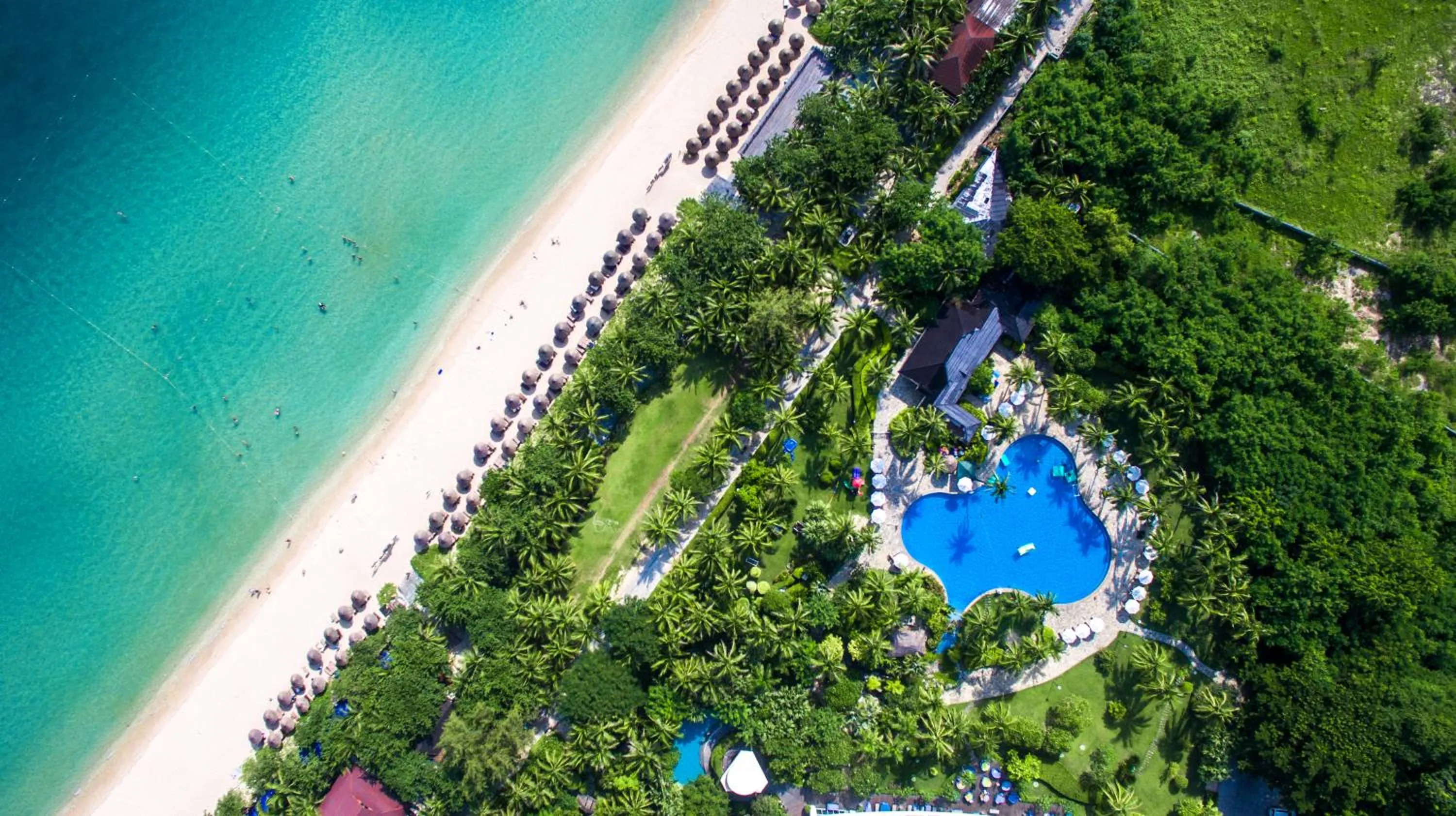 Property building, Bird's-eye View in Sunshine Resort Intime Sanya