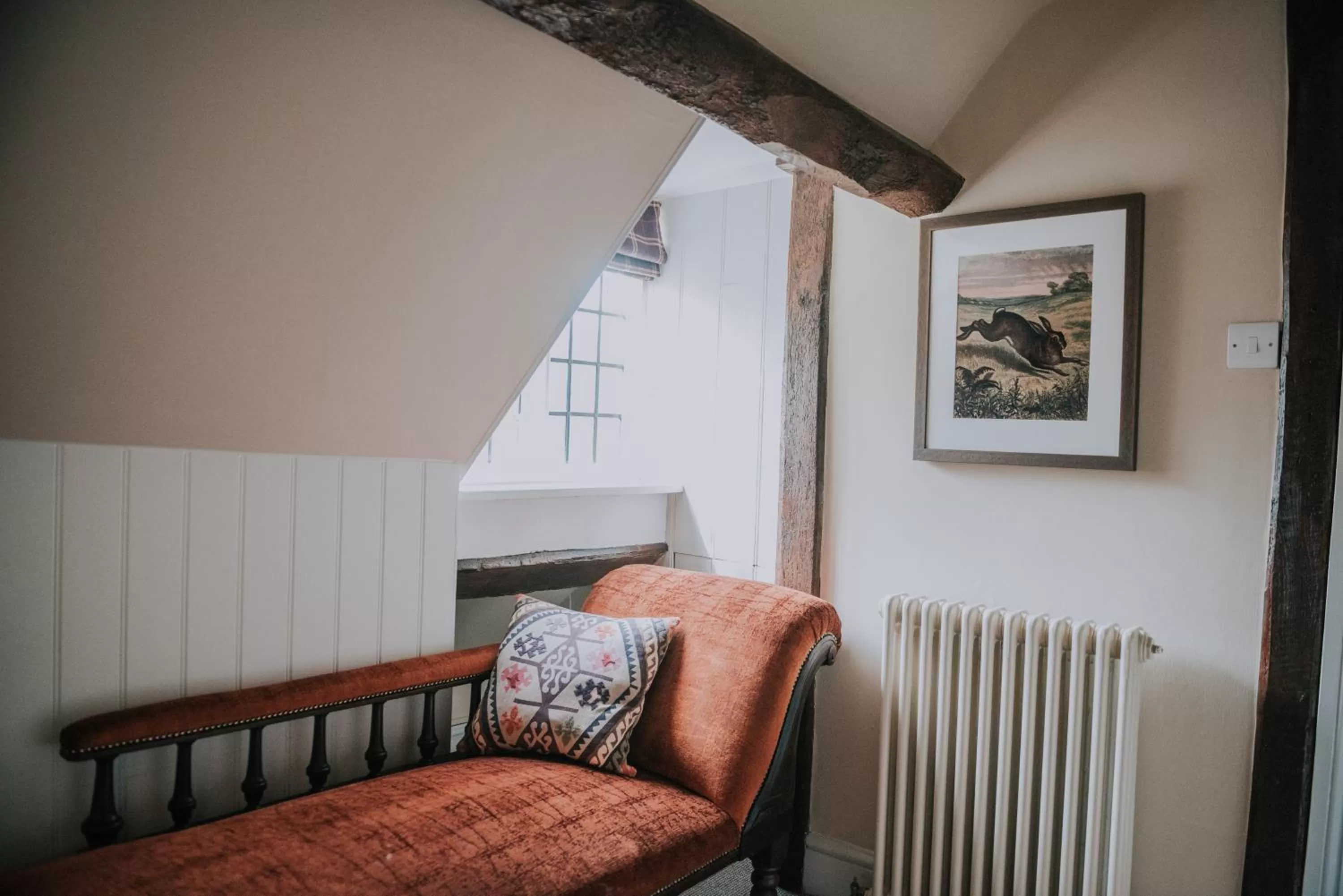 Seating area in The Falkland Arms