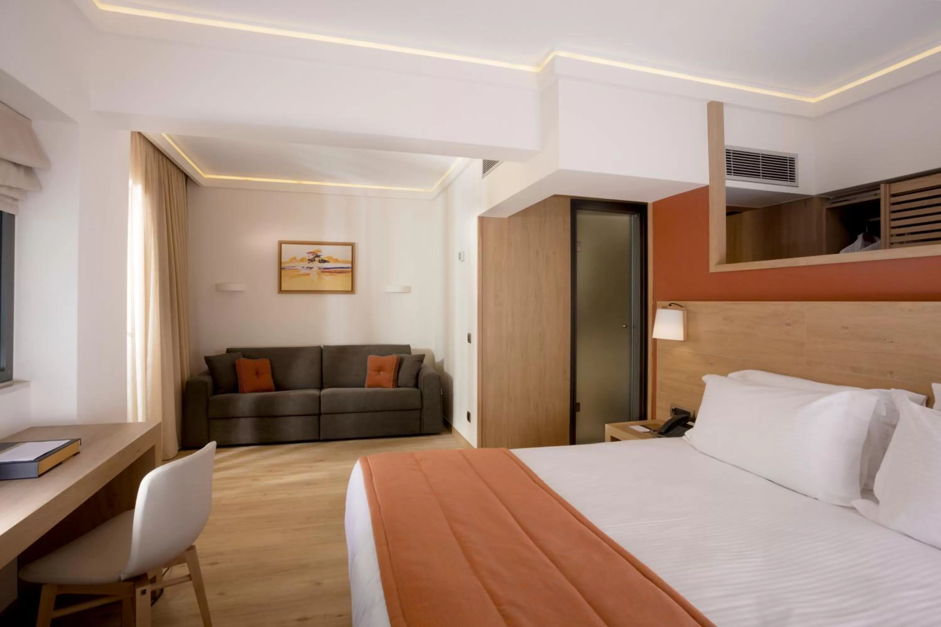 Photo of the whole room, Bed in Golden Age Athens Hotel