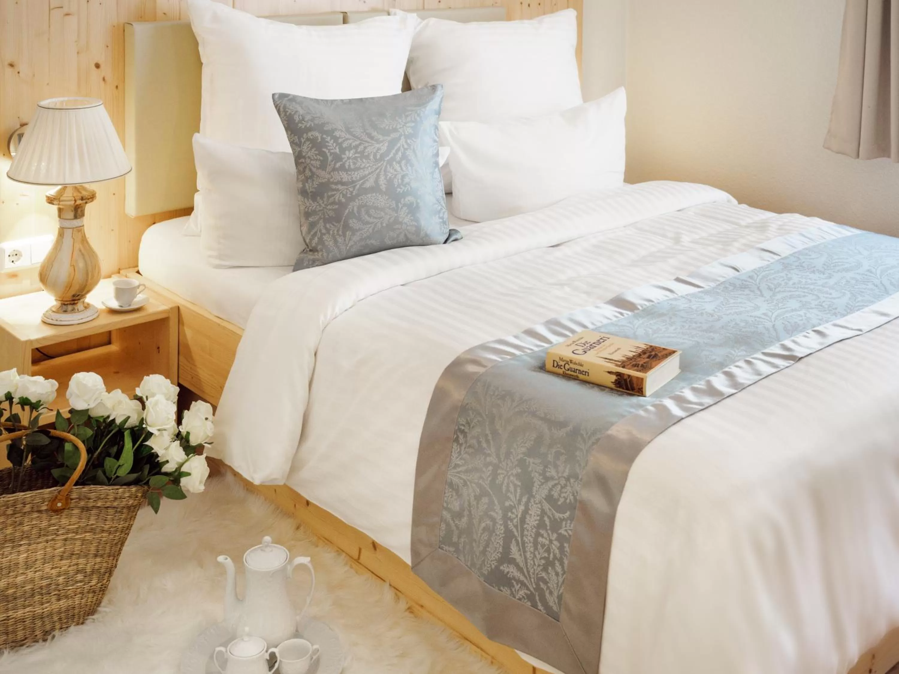 Bed in REGIOHOTEL Germania Bad Harzburg - #DirektAmKurpark #Wellnessbereich #Frühstücksbuffet #FreeParking