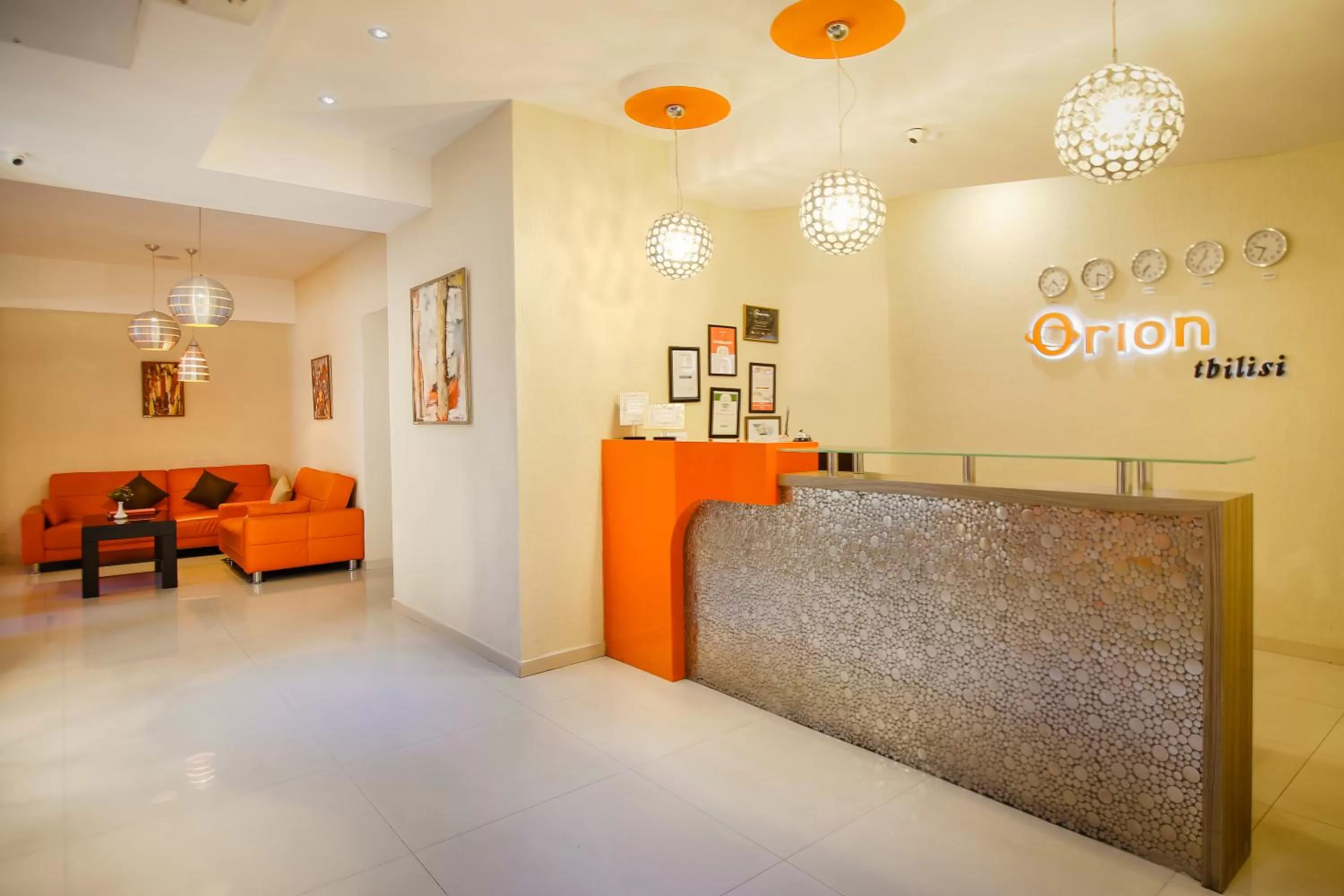 Lobby or reception in Hotel Orion Tbilisi