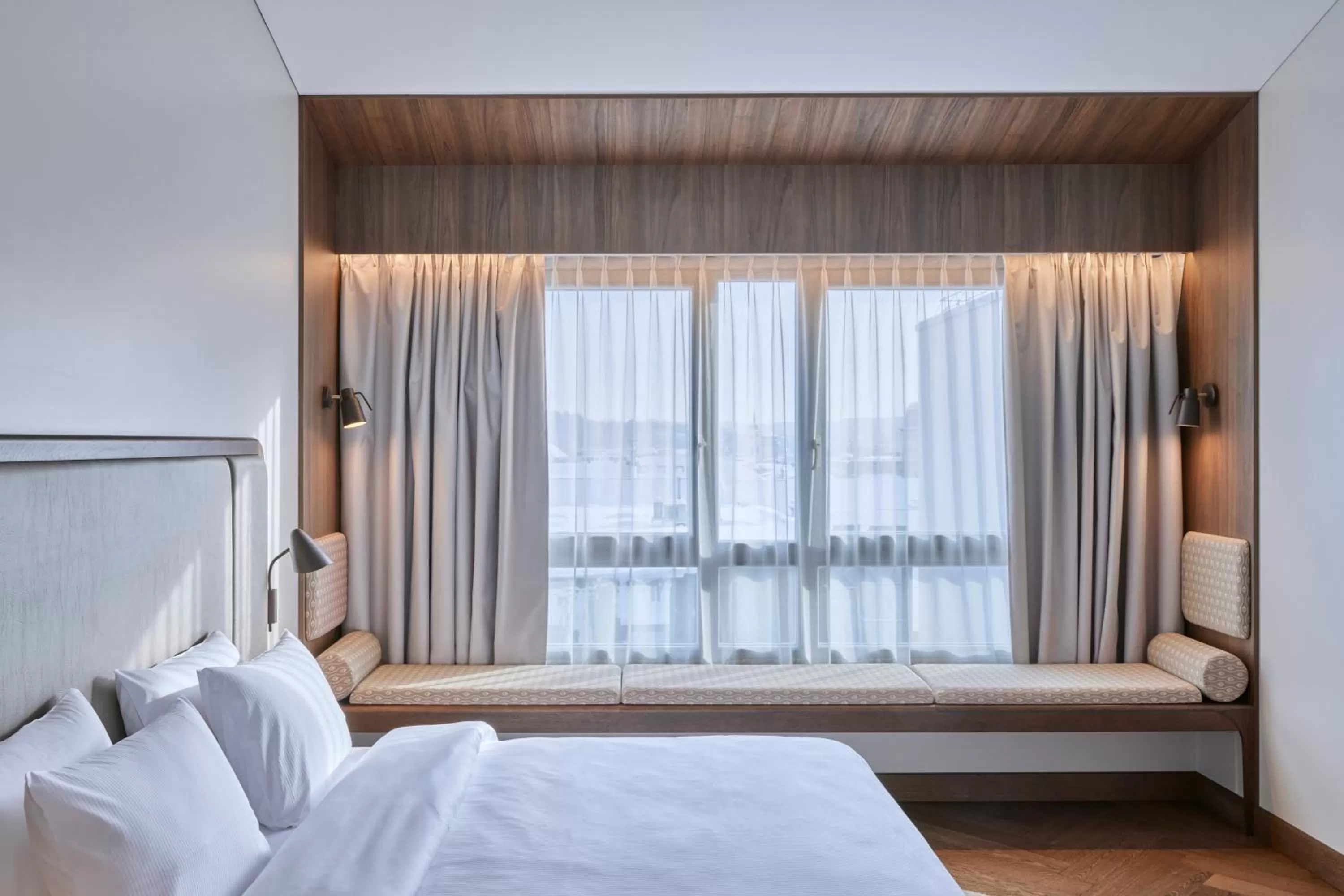 Bedroom, Bed in Neringa Hotel