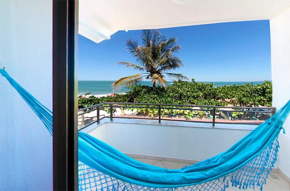 Balcony/Terrace in Pousada OceAnas Frente Mar Estaleiro
