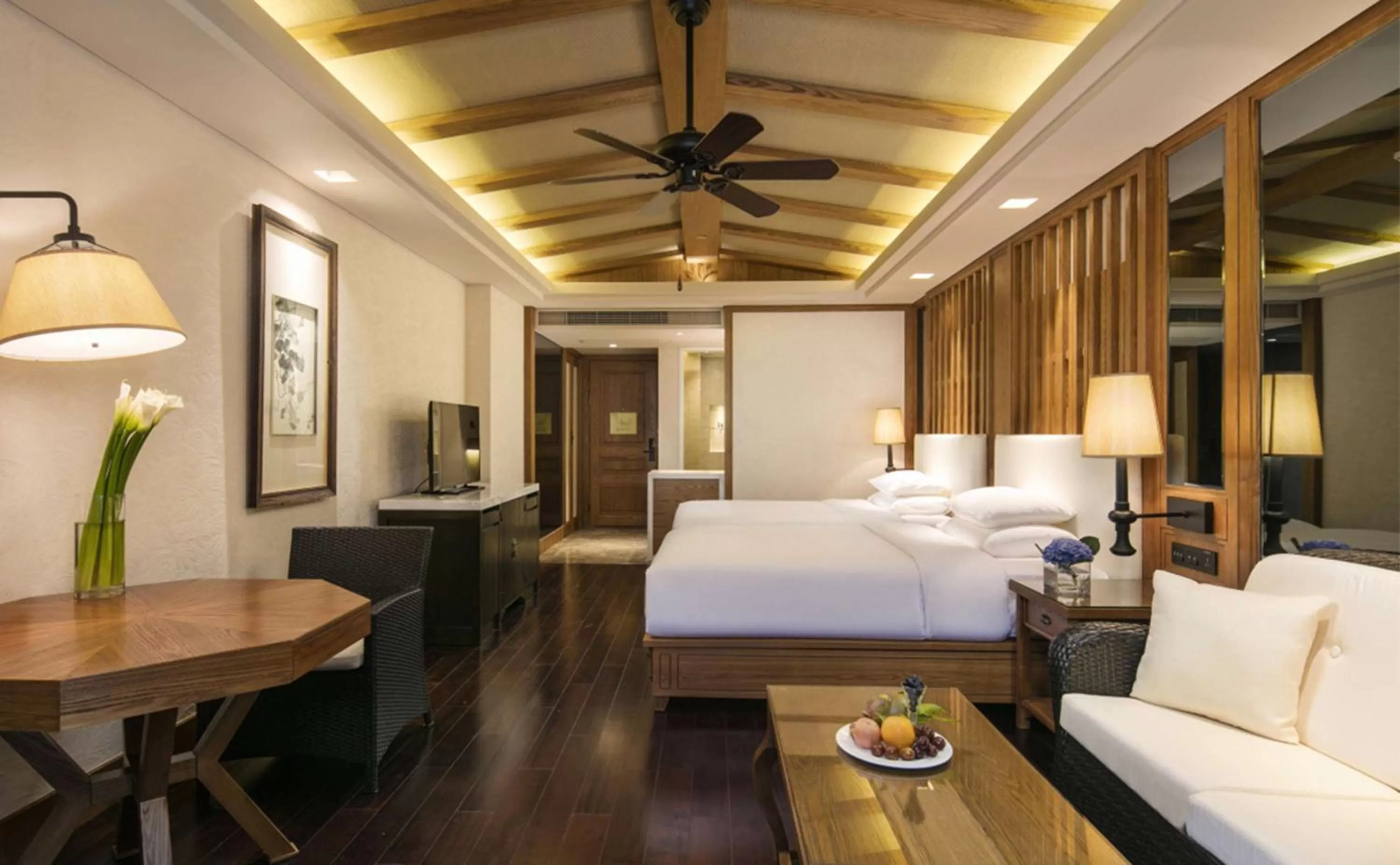 Bed in Hilton Sanqingshan Resort