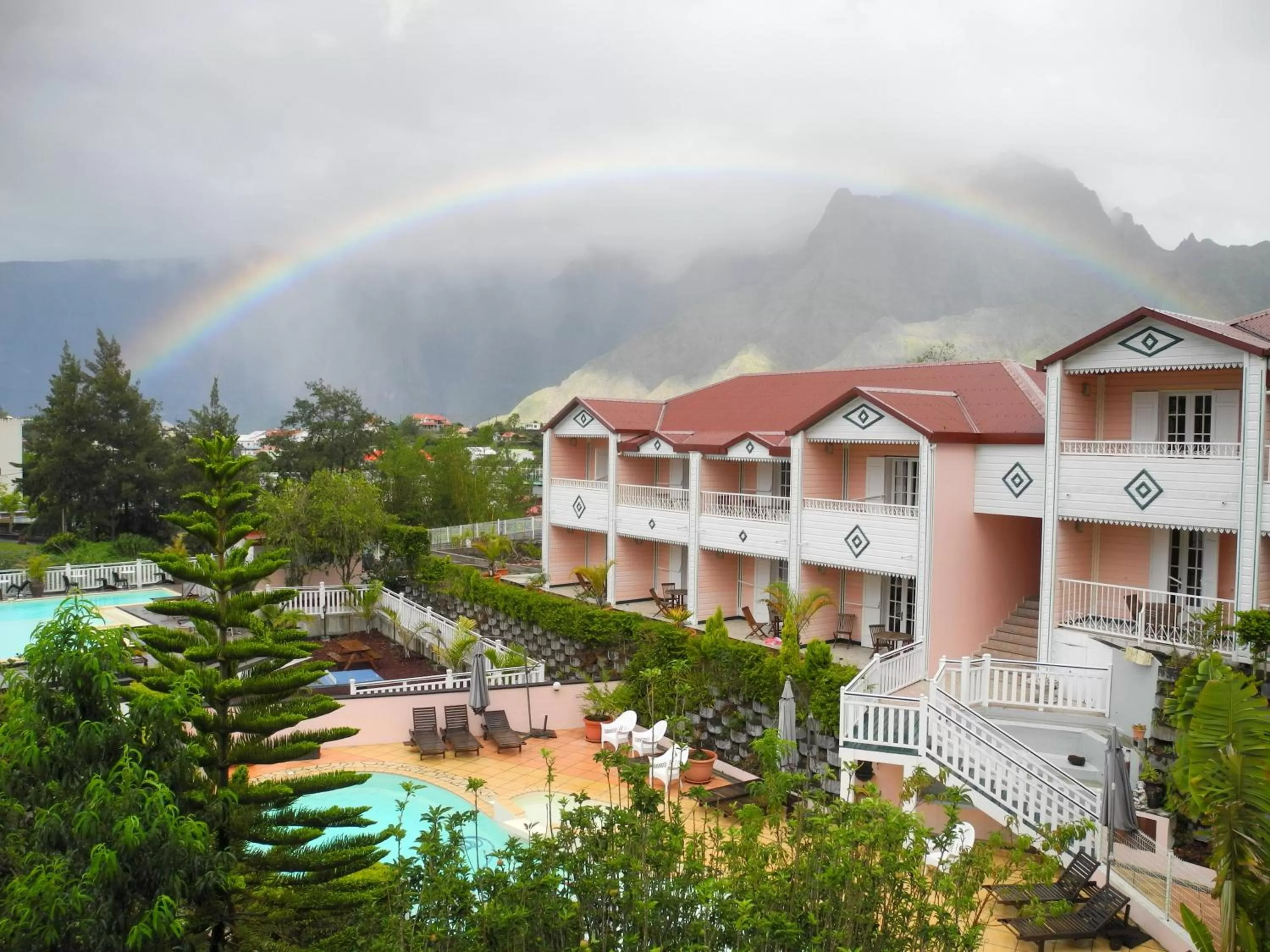 Property building, Pool View in Hotel Des Neiges