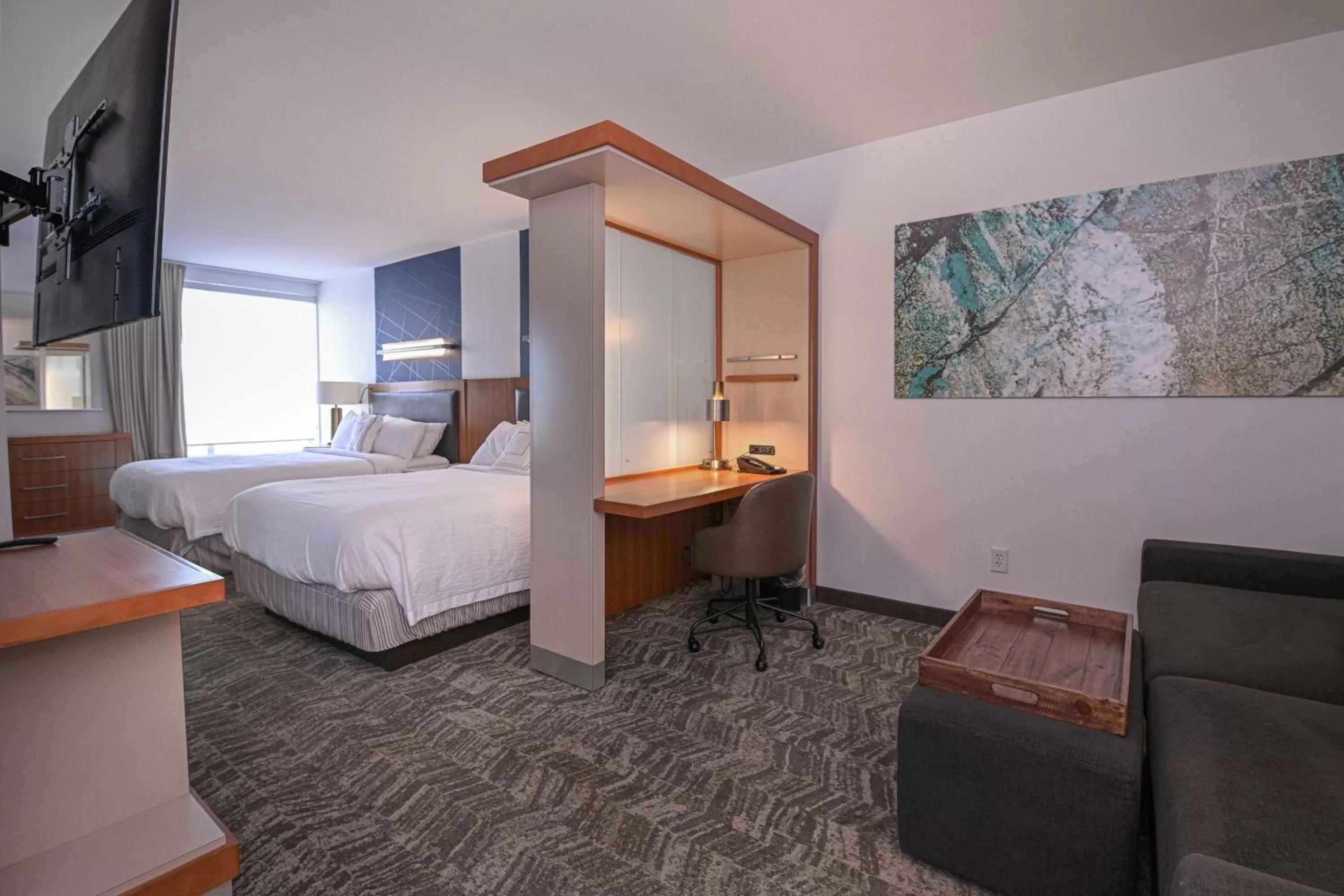 Bedroom, Bed in SpringHill Suites by Marriott Grand Forks