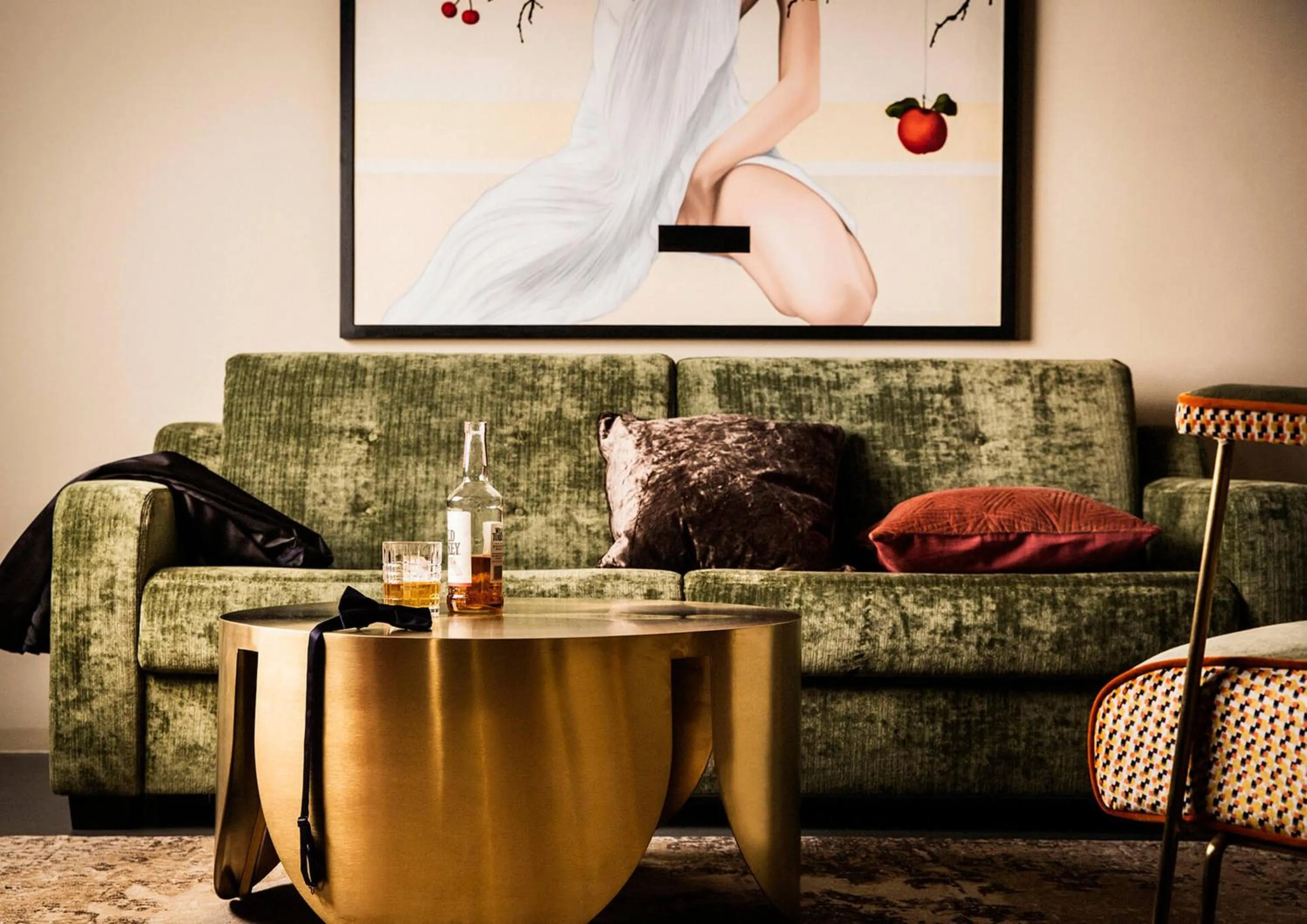 Seating area in JAMS Music Hotel Munich