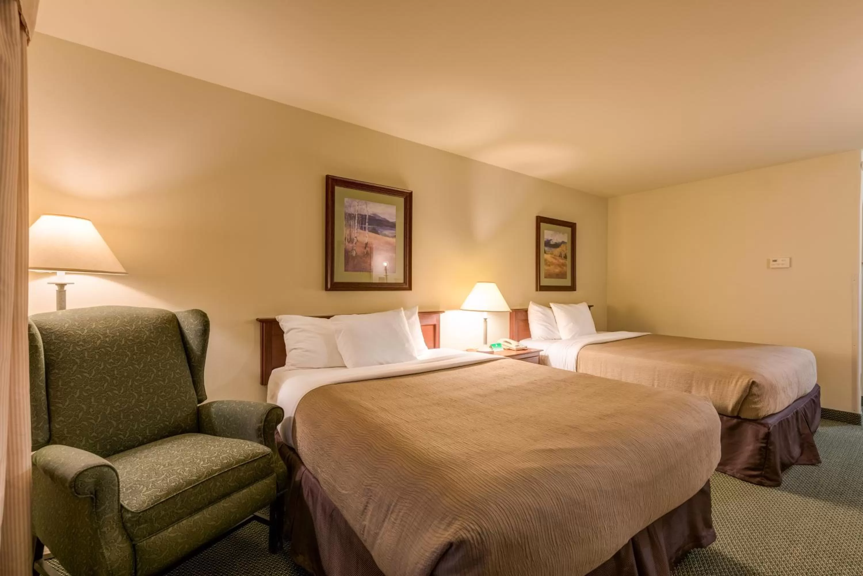 Bed in Grand River Hotel