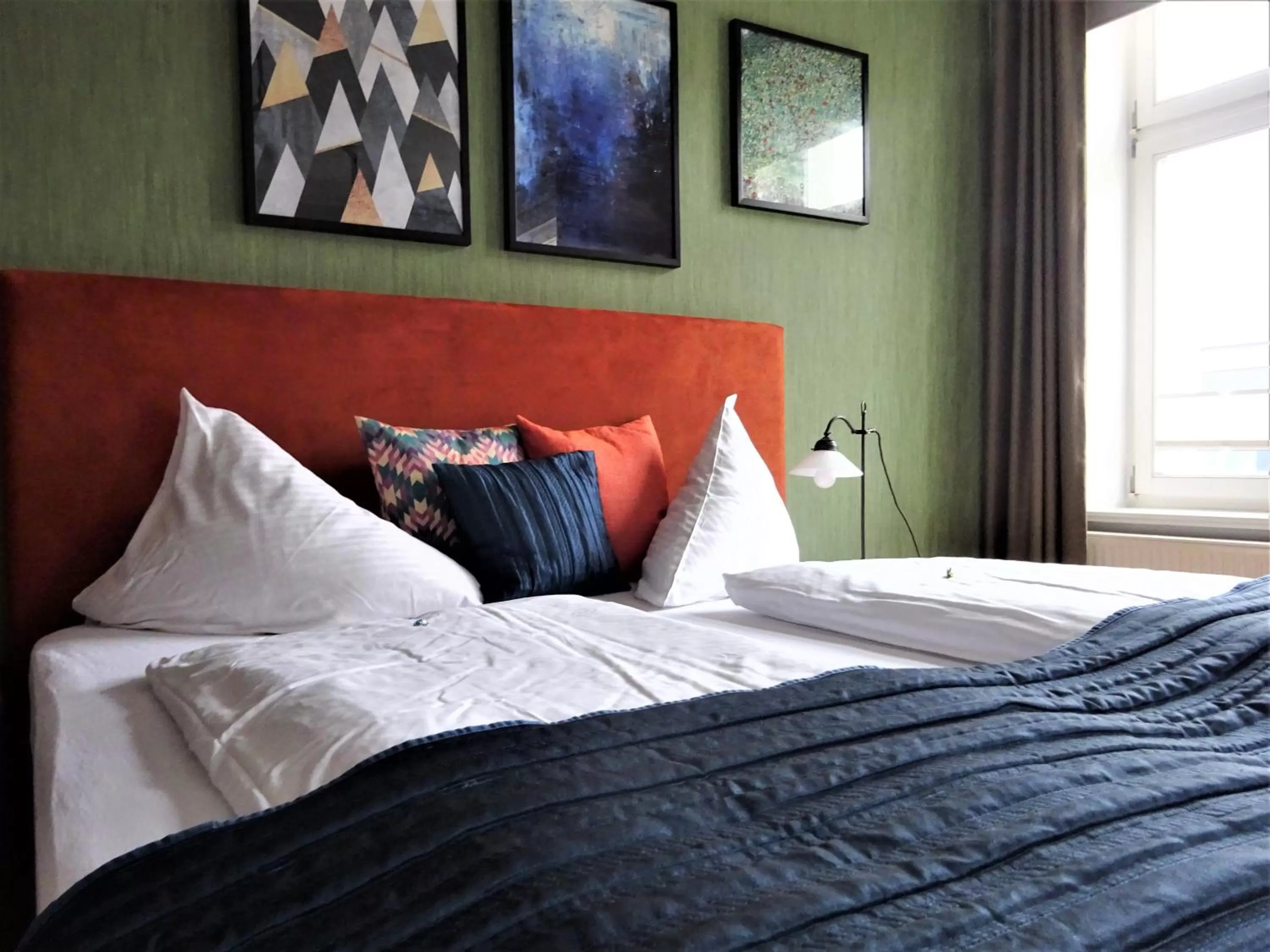 Bed in Pension Zur Fährbrücke