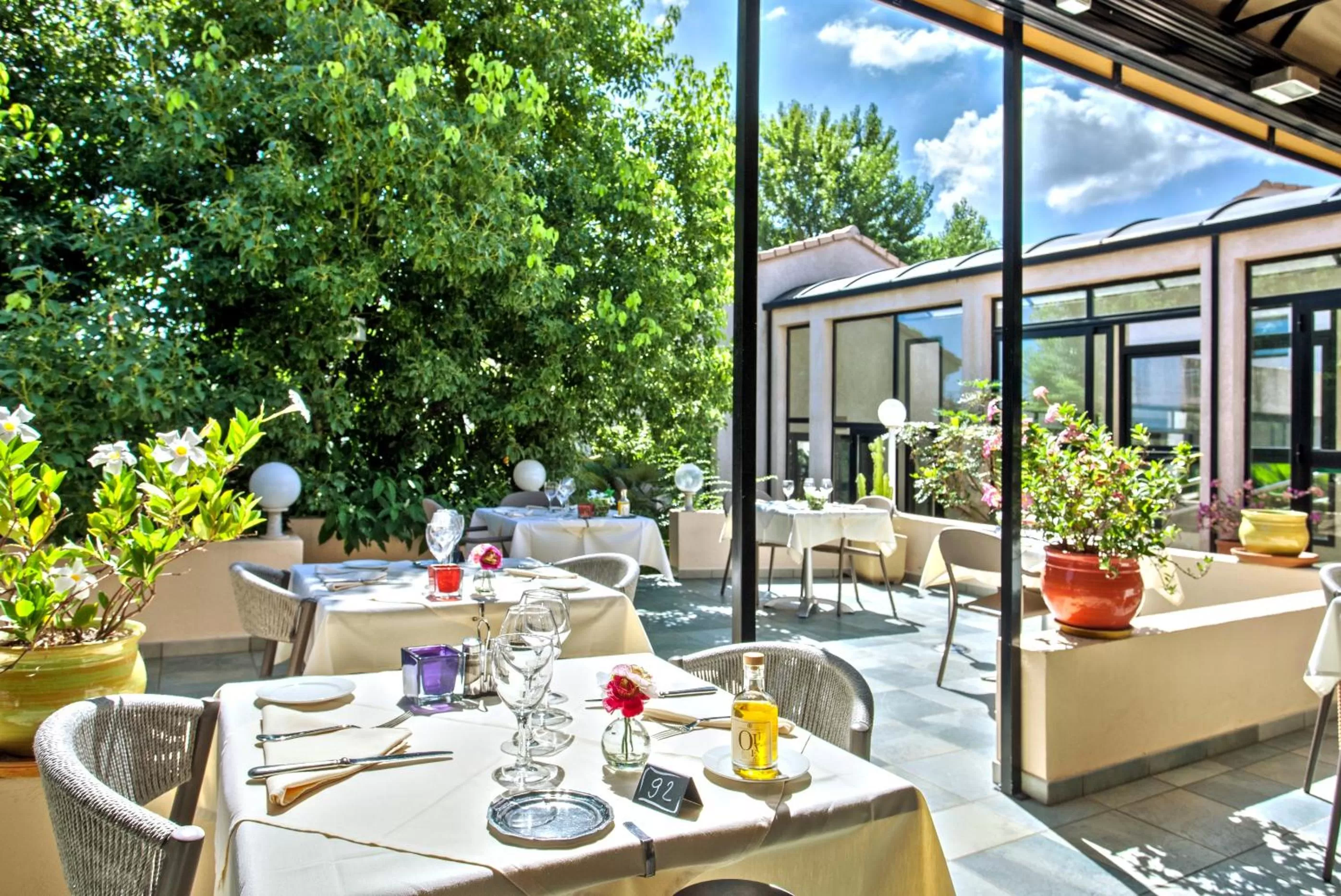 Patio in Chez Walter