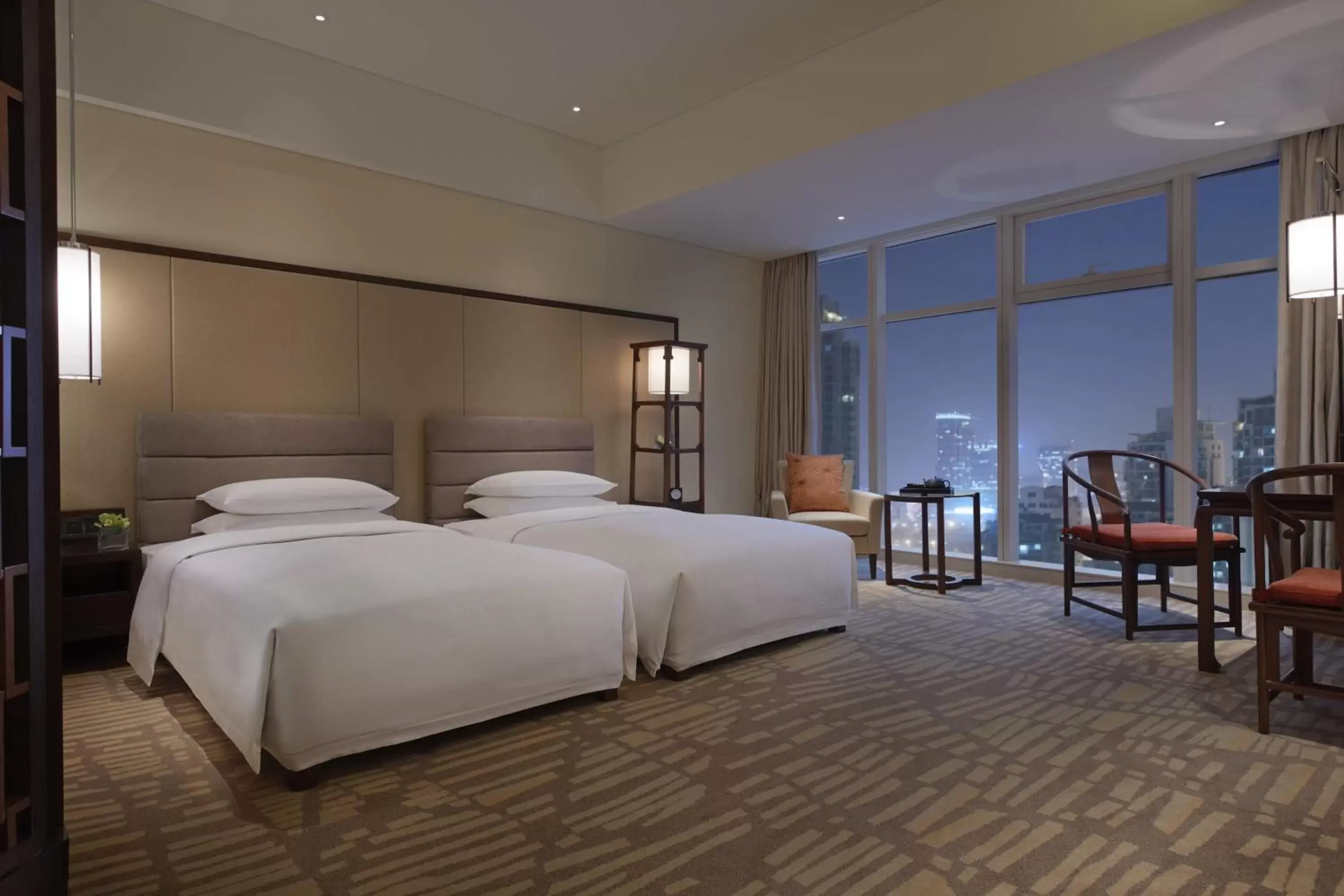 Twin Room in Hyatt Regency Qingdao - Stone old beach - Exhibition Center Twin Room in Hyatt Regency Qingdao - Stone old beach - Exhibition Center