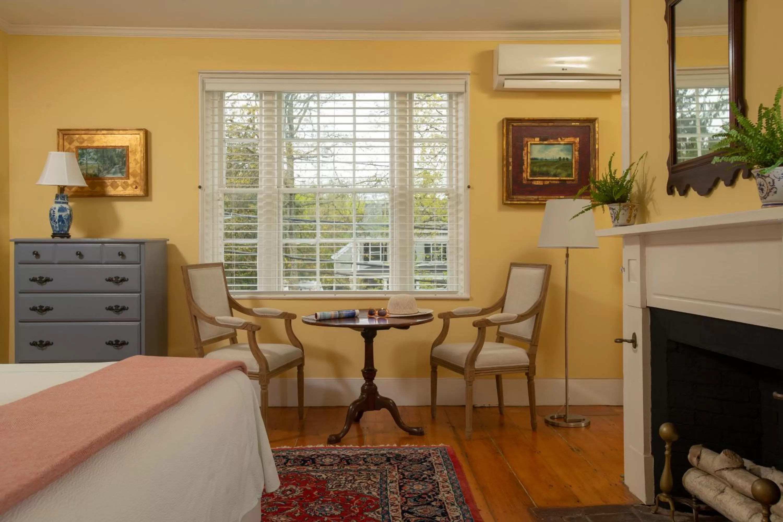 Seating area in Village Inn