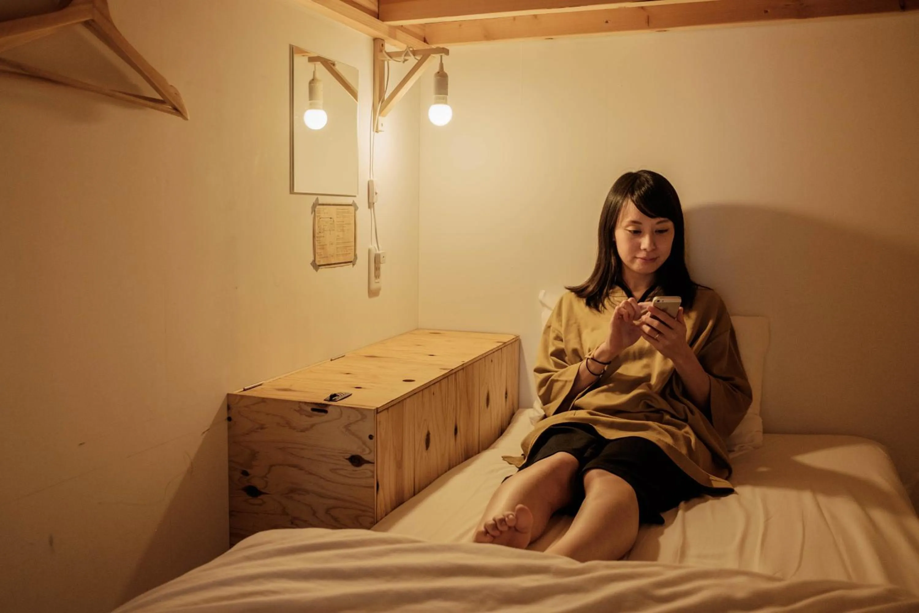 People, Bed in Blue Hour Kanazawa