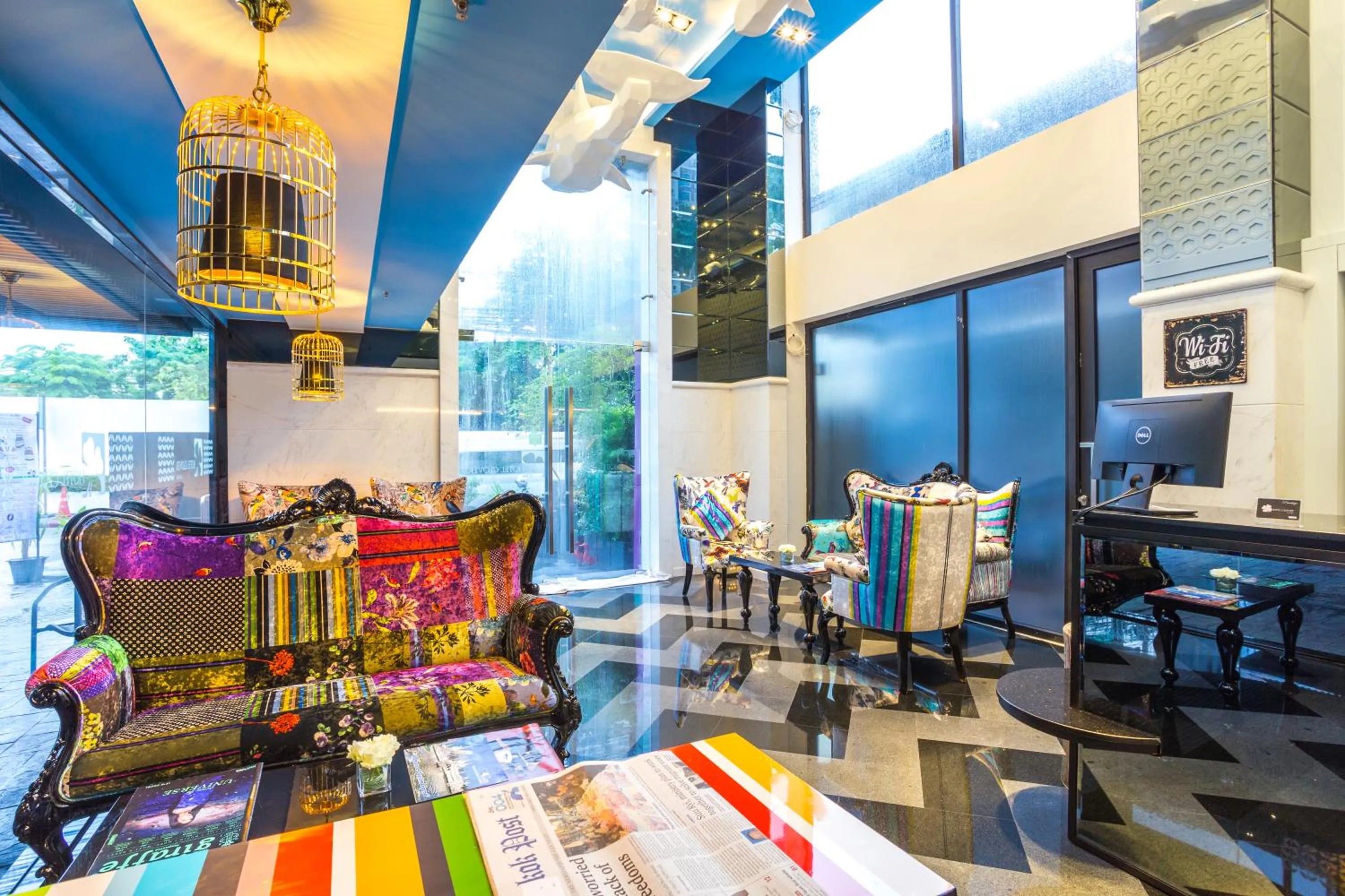 Lobby or reception in Hotel Clover Asoke - SHA Extra Plus