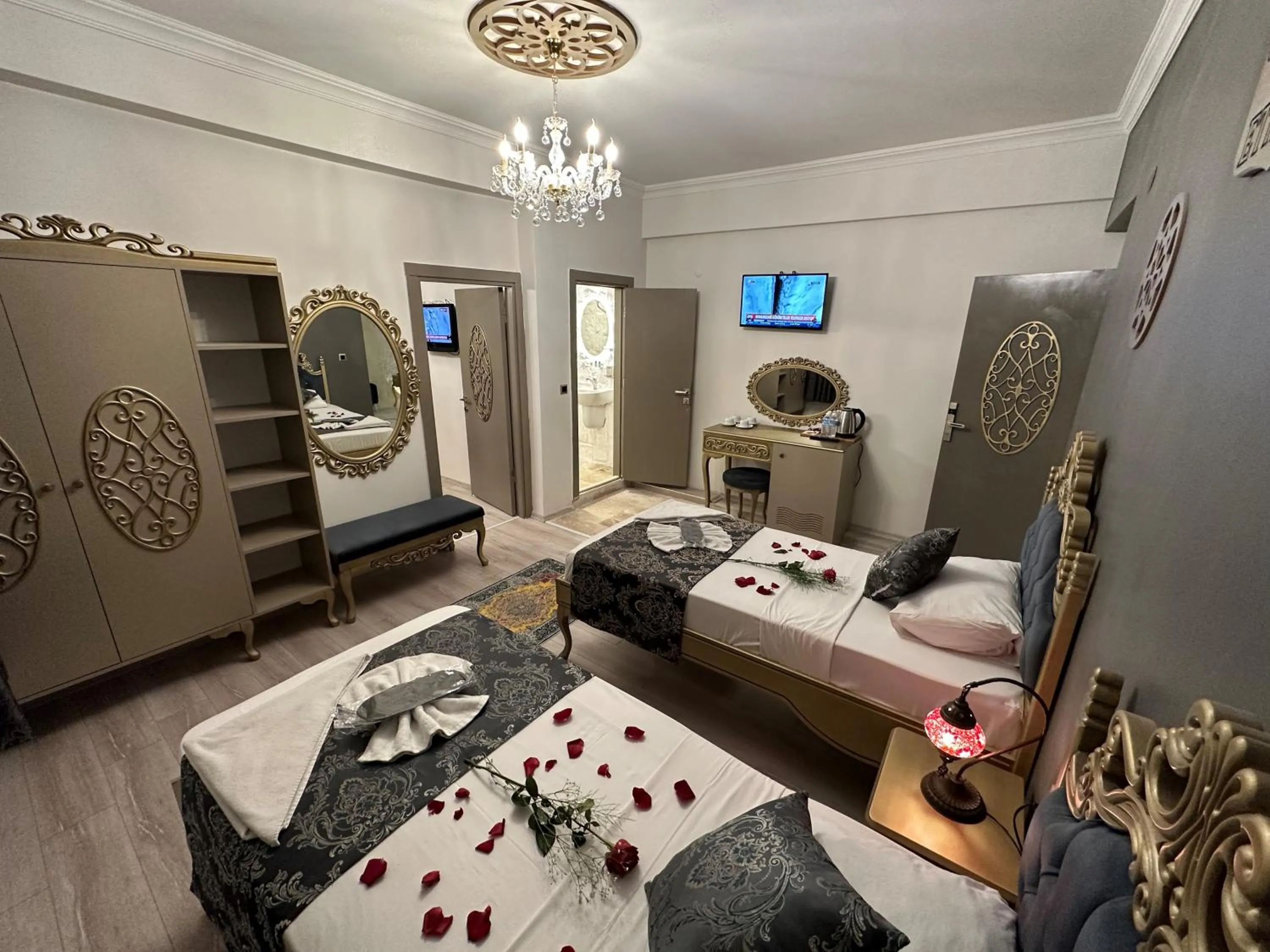 Bed in Ethnica Suites