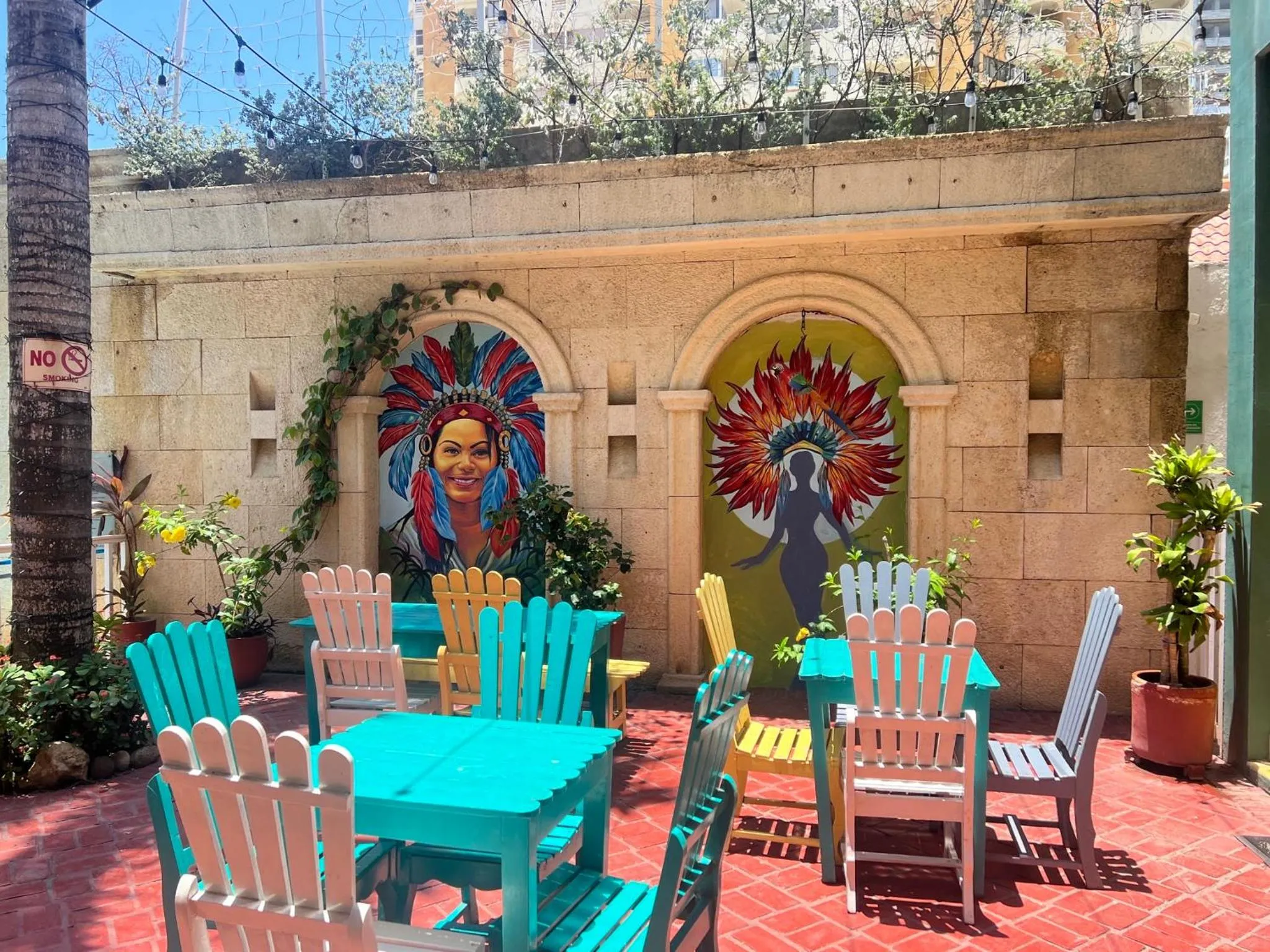 Patio in Hotel Boutique Castillo Ines Maria