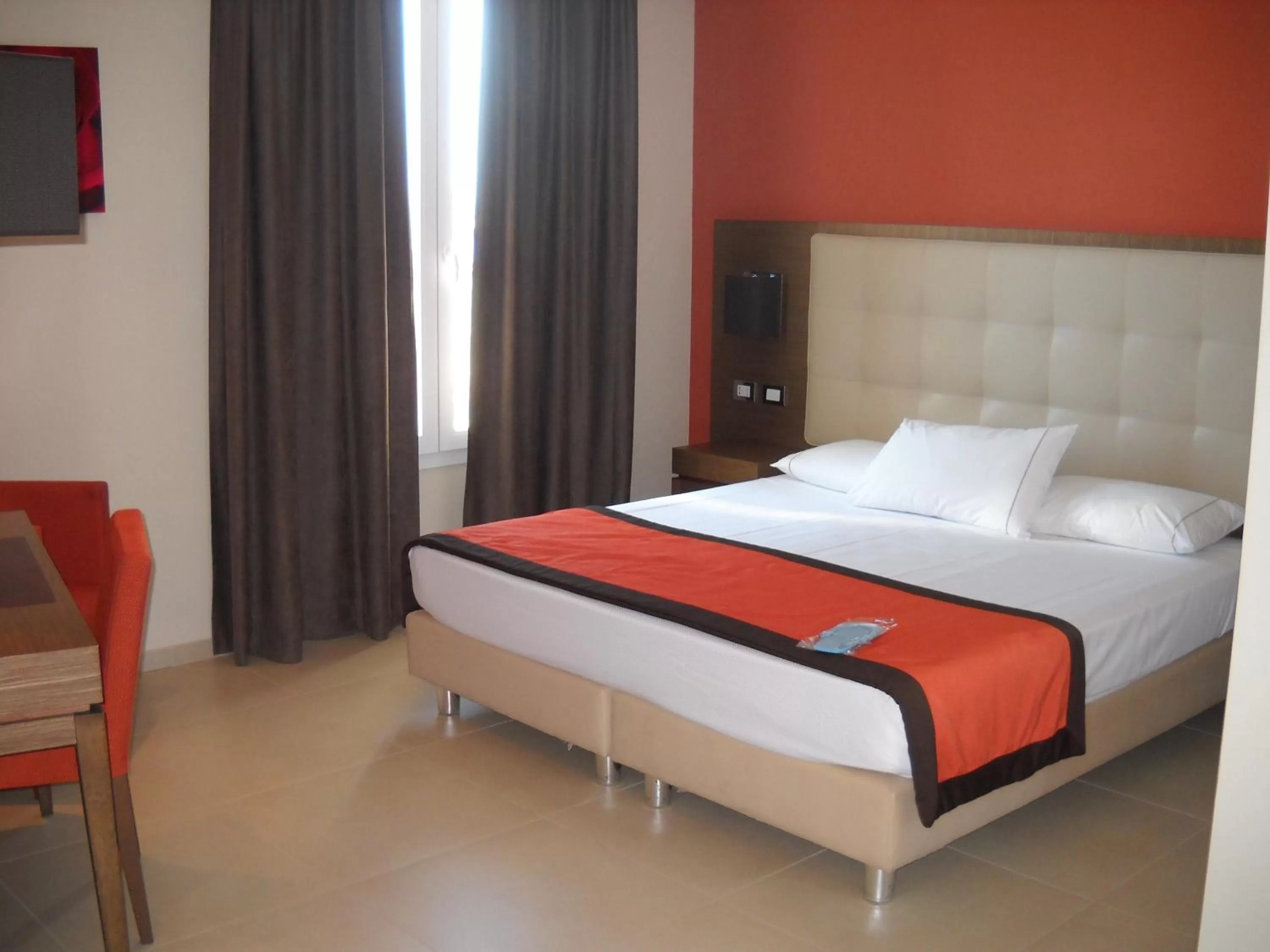 Bed in Hotel Tiber