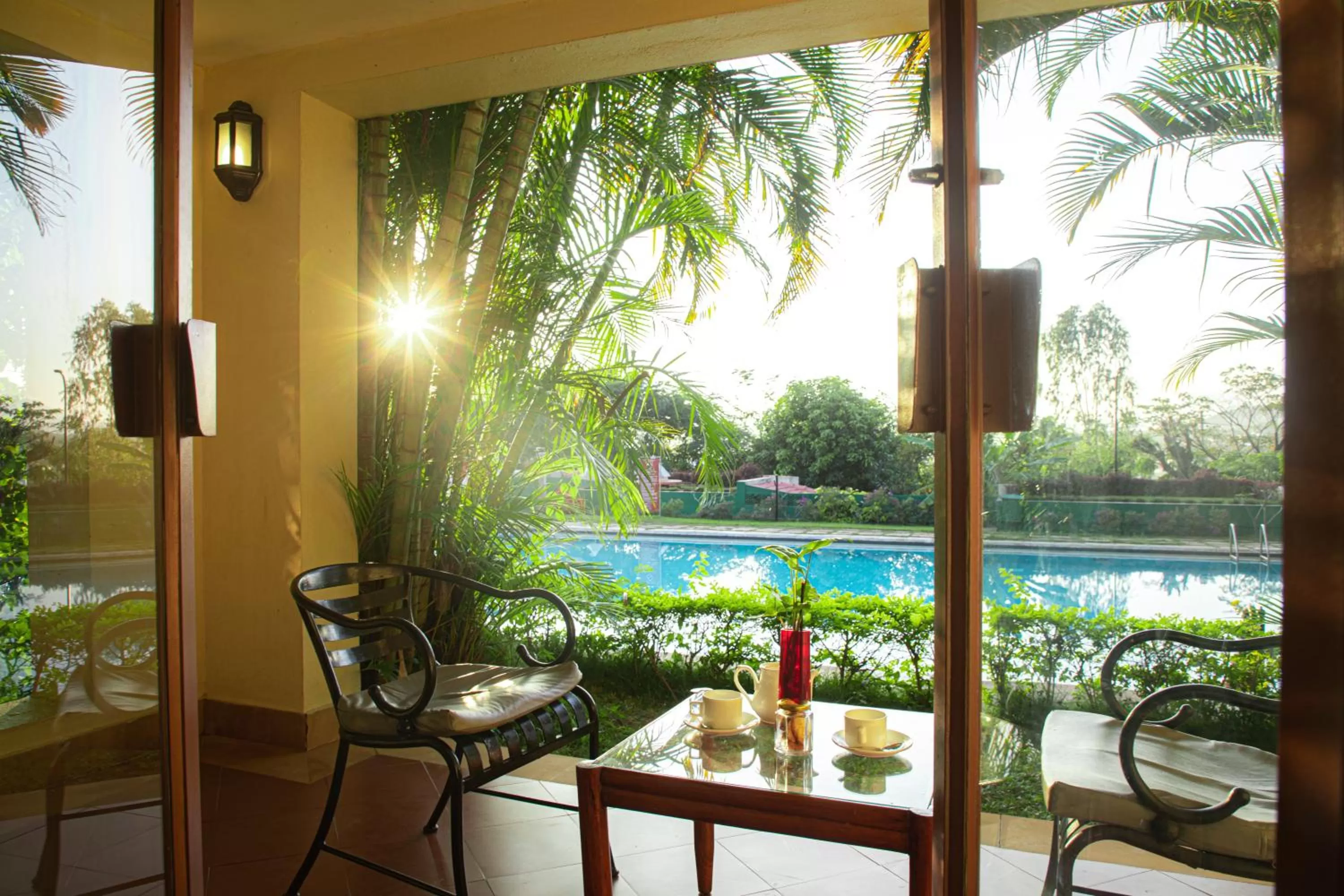 Pool view in Gateway Chikmagalur