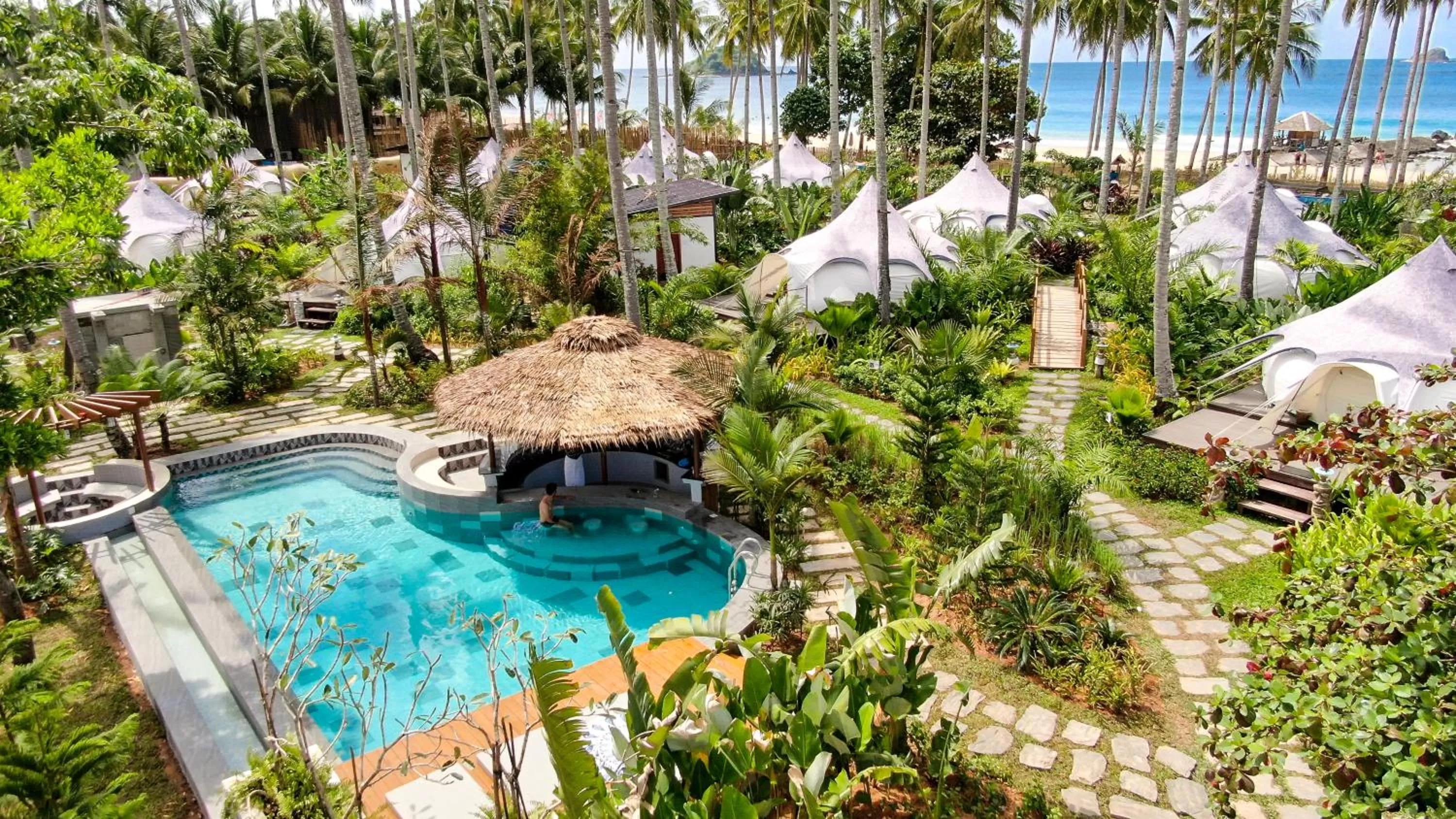 Pool view in Nacpan Beach Glamping Managed by H Hospitality Group
