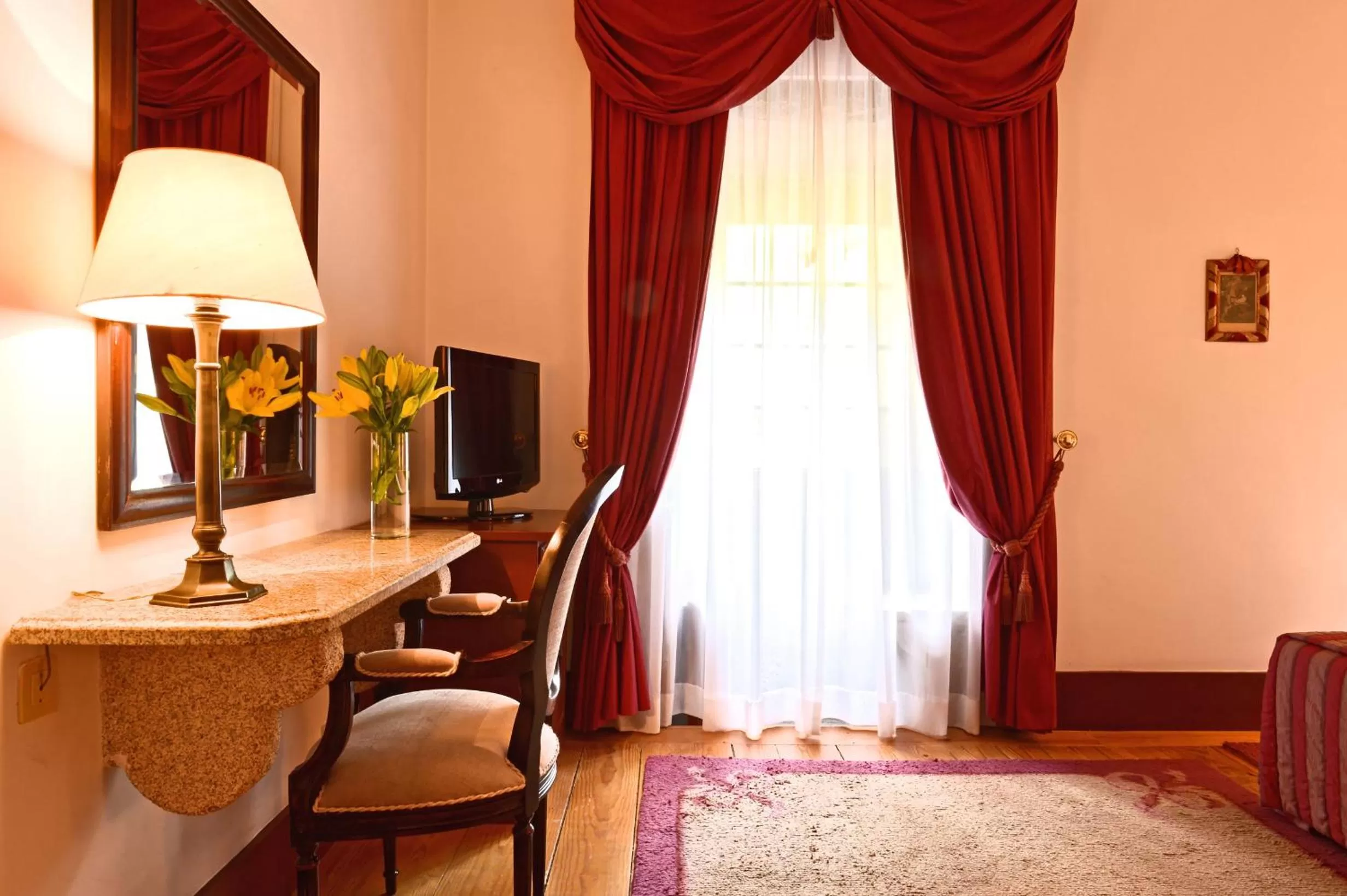 Decorative detail in Pousada Mosteiro de Guimaraes