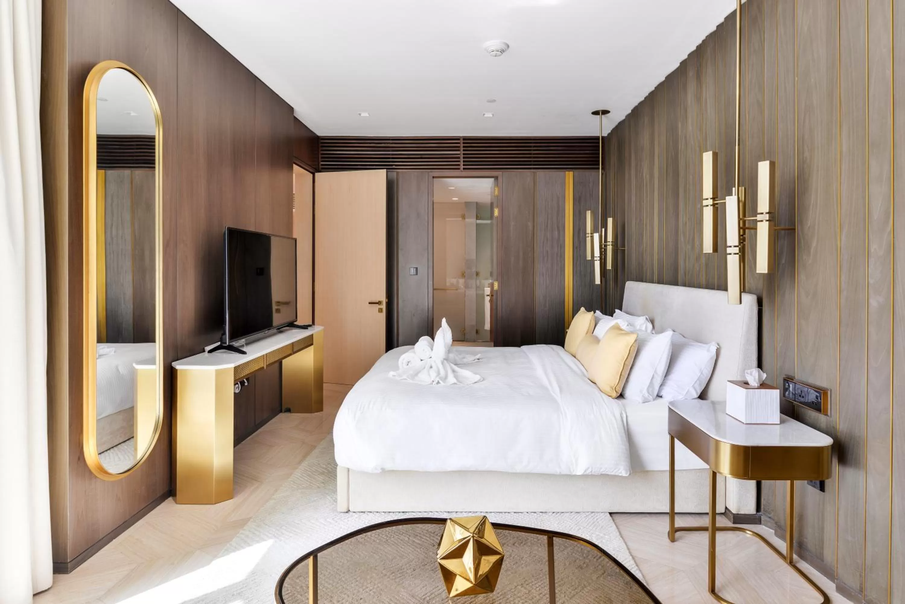 Bedroom, Bed in Five Palm Residences