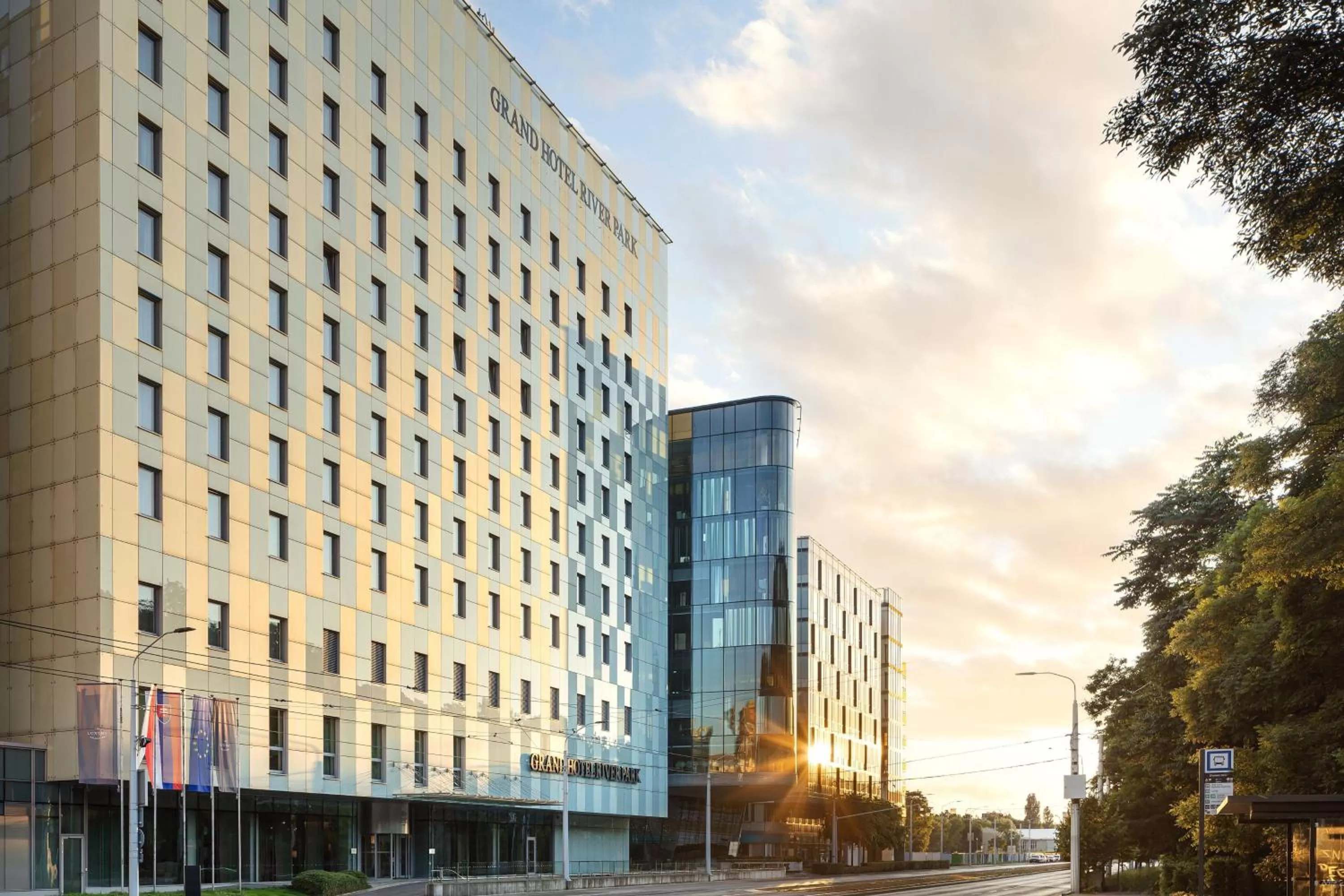 Property building in Grand Hotel River Park, a Luxury Collection Hotel, Bratislava